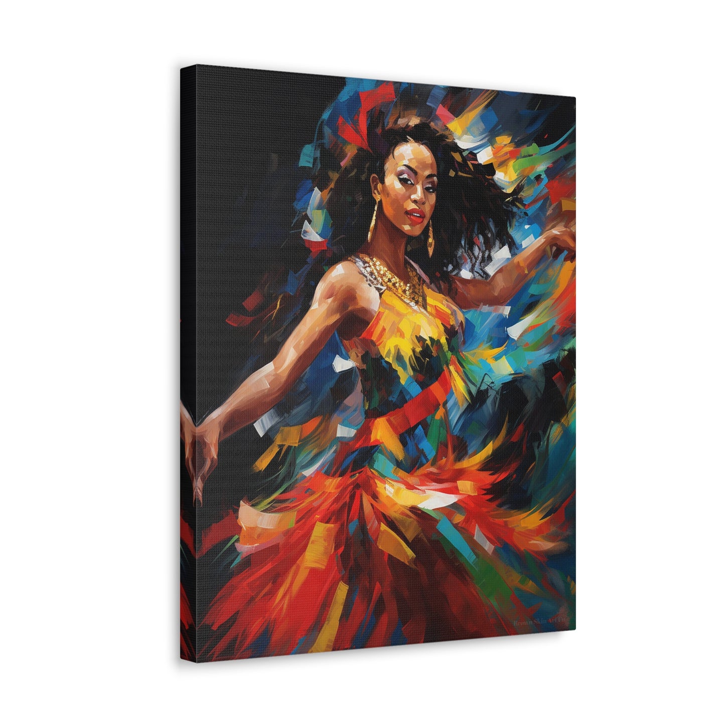 Carnival Queen - Vibrant Masquerade Revelry Art