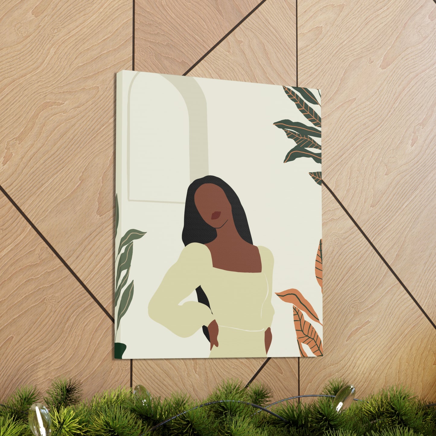 Black Excellence in Motion - Melanin-Inspired Minimalist Canvas Art