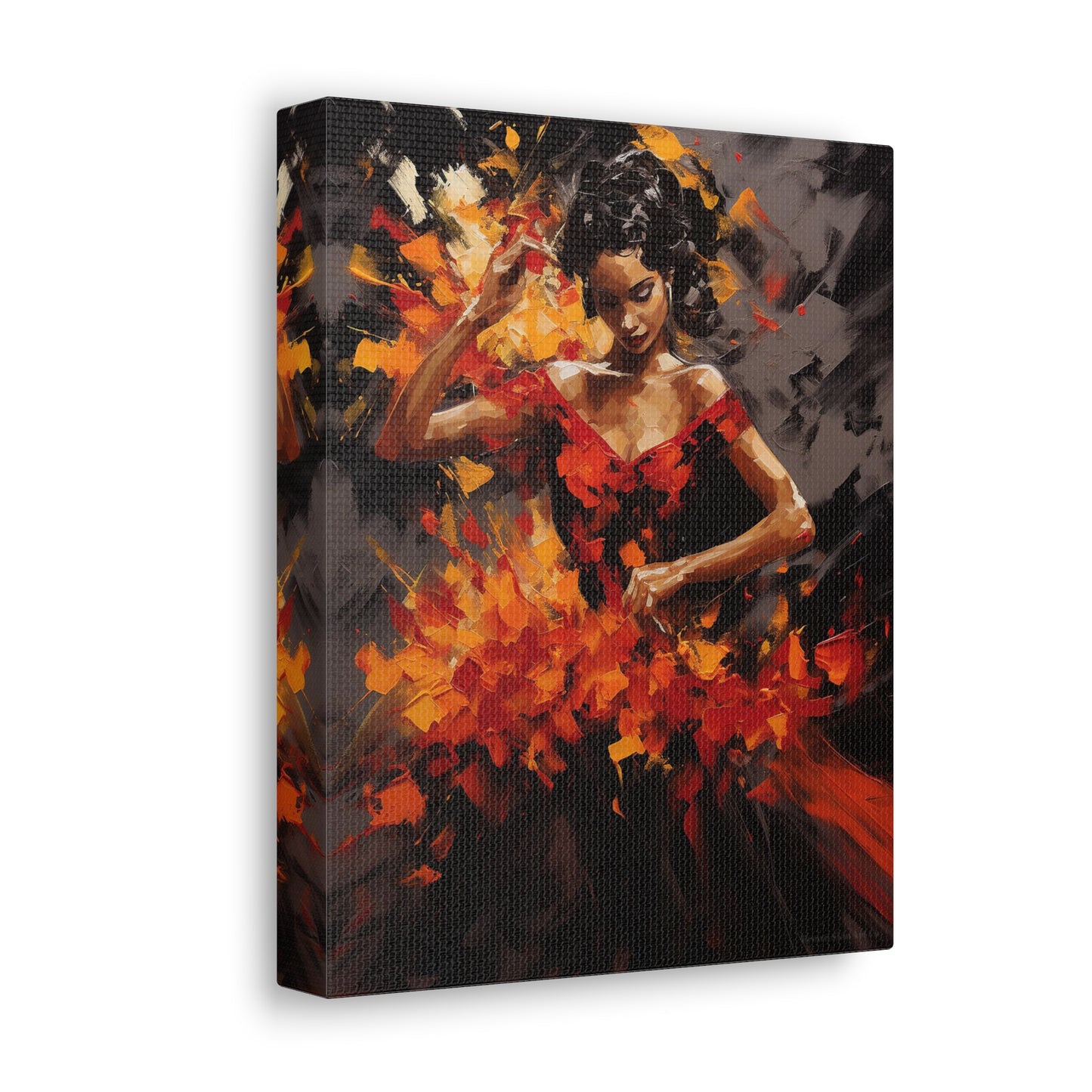 Gabriela - Dynamic Flamenco Dancer Art Print