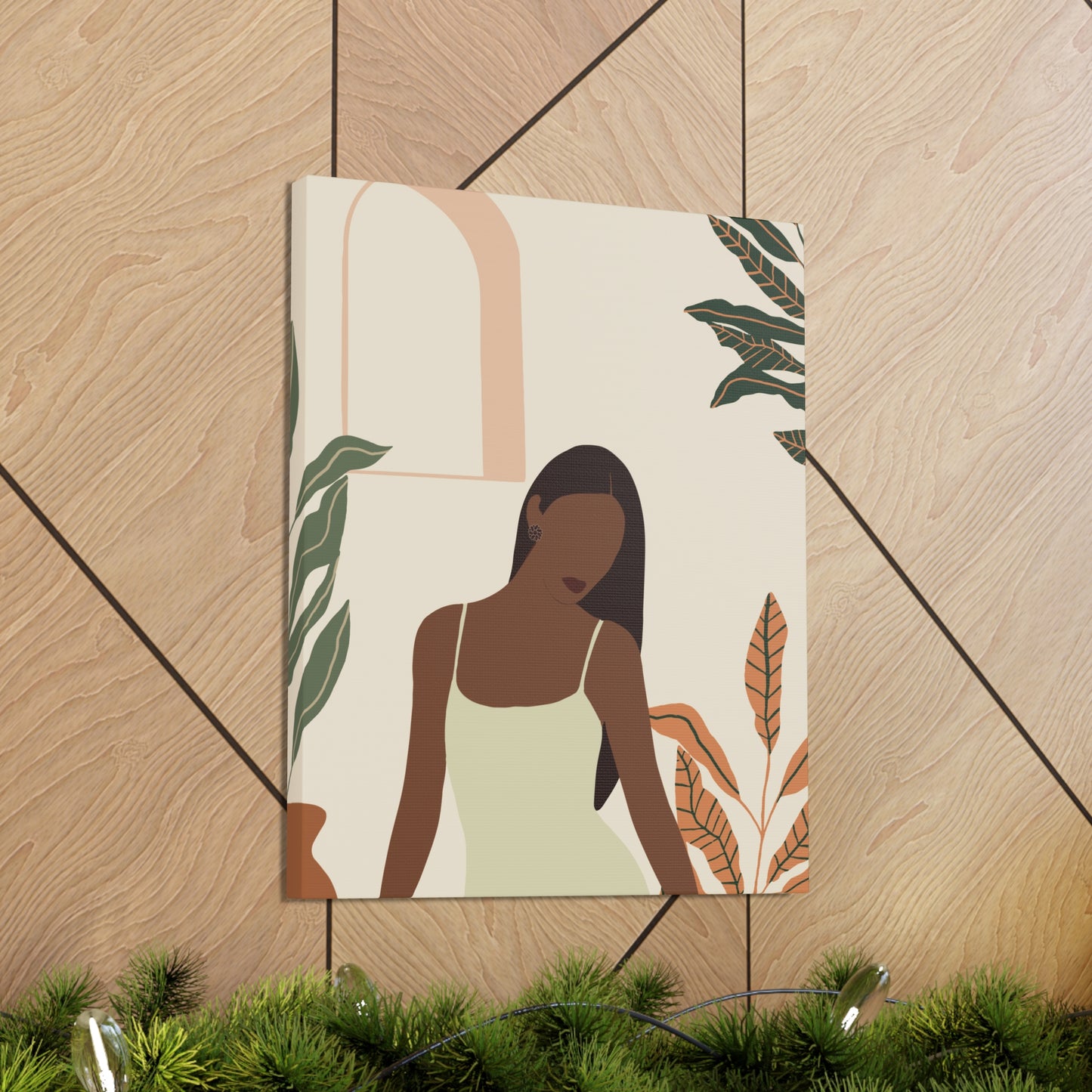 Empowering Black Women - Regal Afrocentric Minimalist Canvas Art