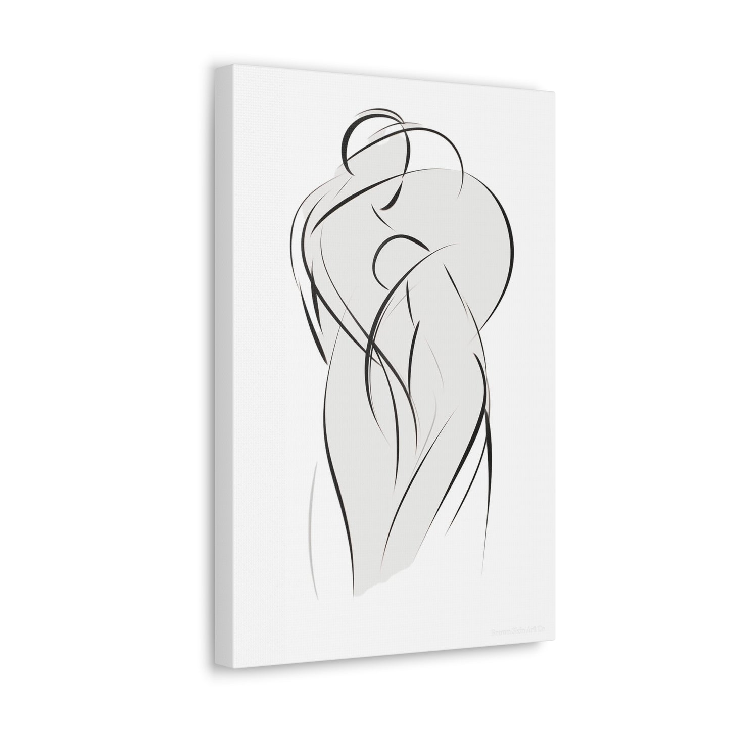 Dance of Lines - Dynamic Line Art for Romantic Home Decor