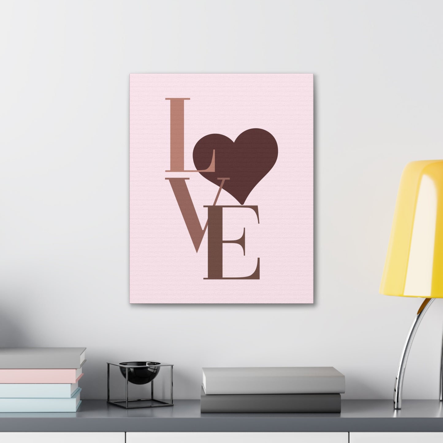 Black L.O.V.E. - Bold Black Love Wall Art for Vibrant Spaces