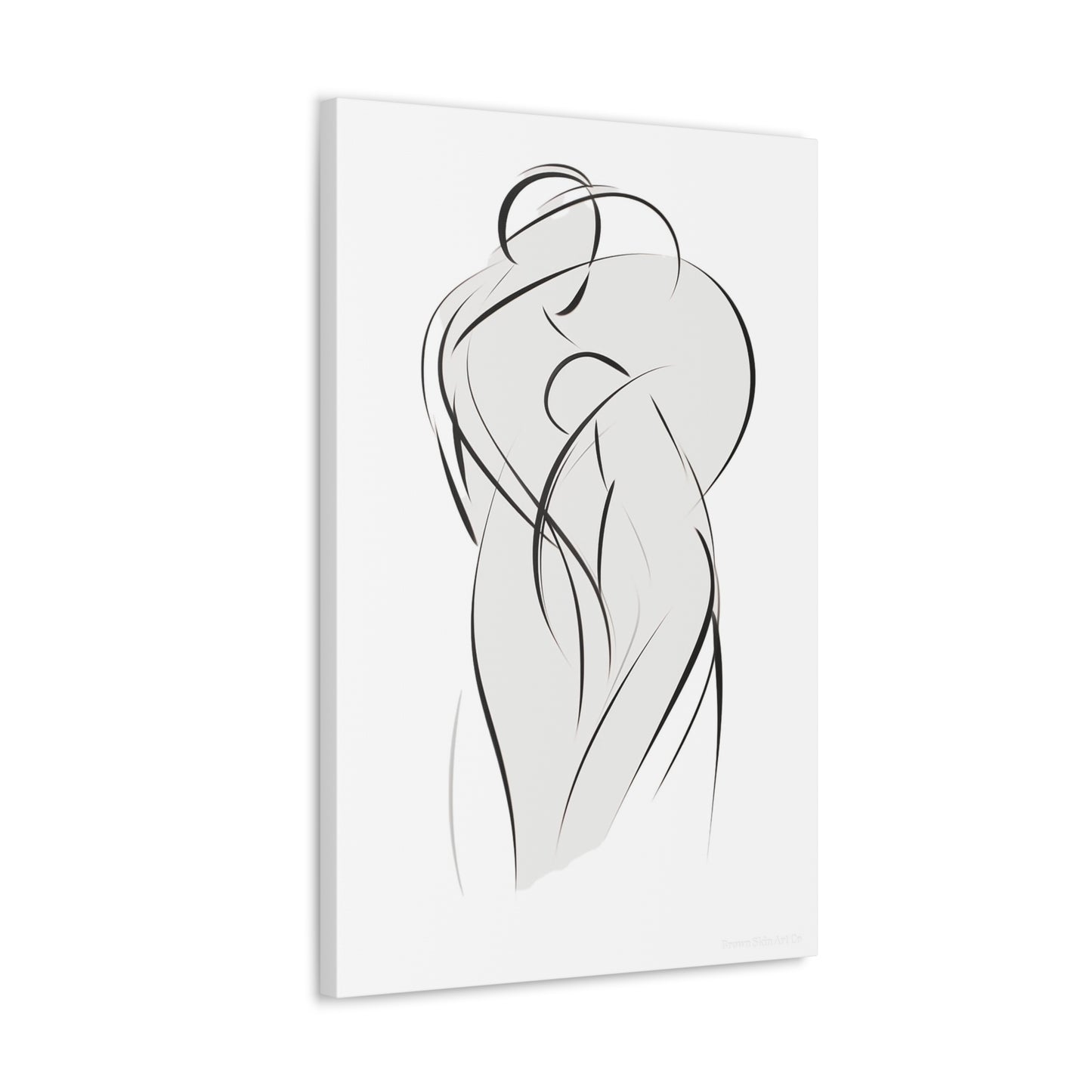 Dance of Lines - Dynamic Line Art for Romantic Home Decor