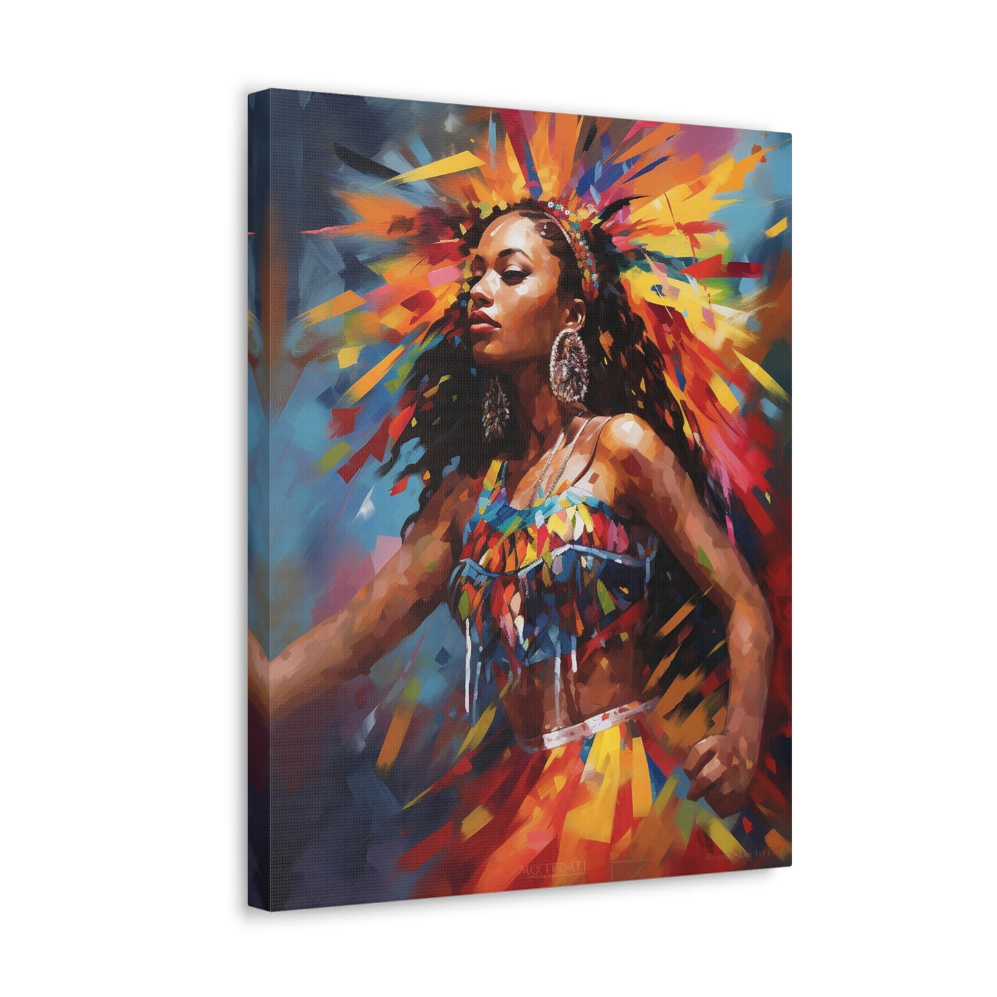 Rhythm's Embrace - Trinidad Carnival Dance Art Print