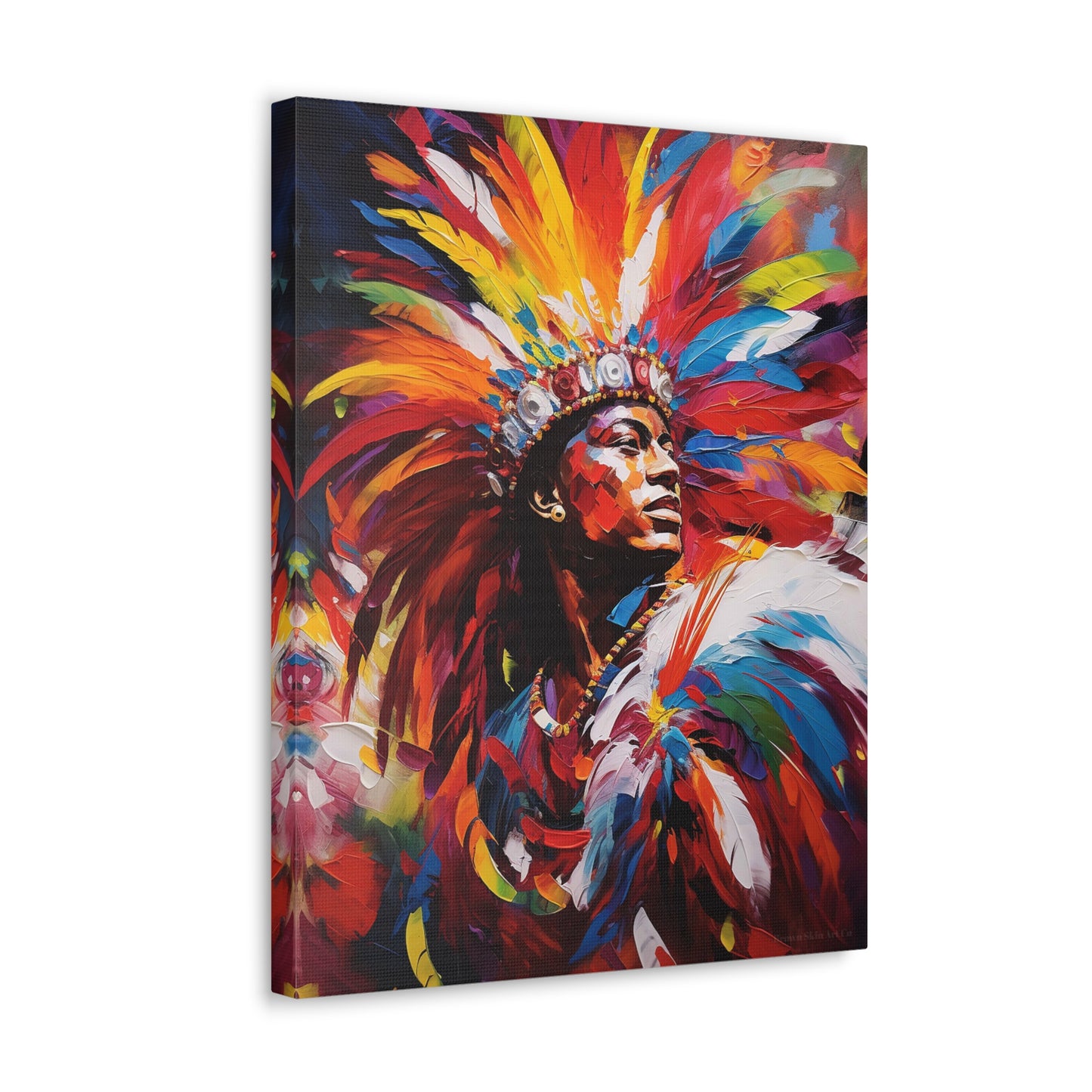 Masquerade Majesty - Carnival King and Queen Canvas Art