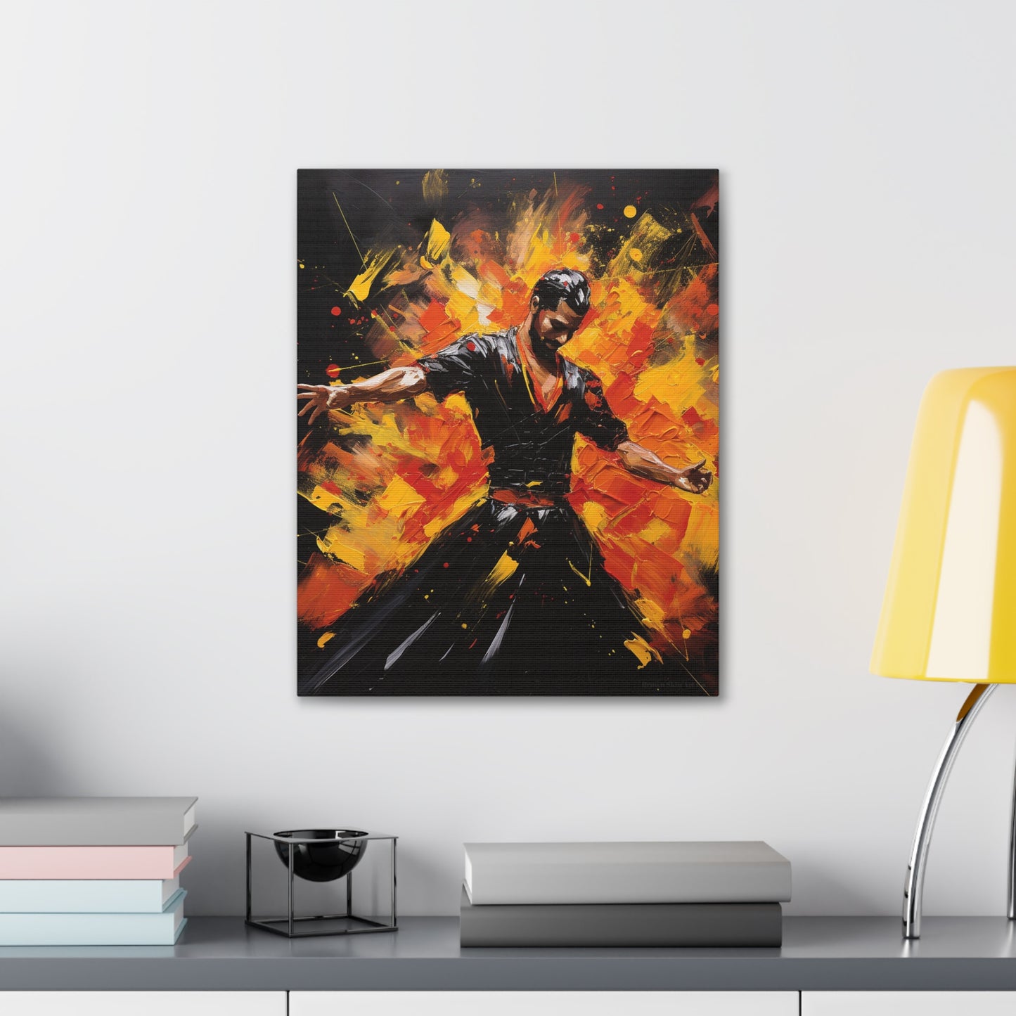 Javier - Fiery Flamenco Elegance Canvas Wall Art