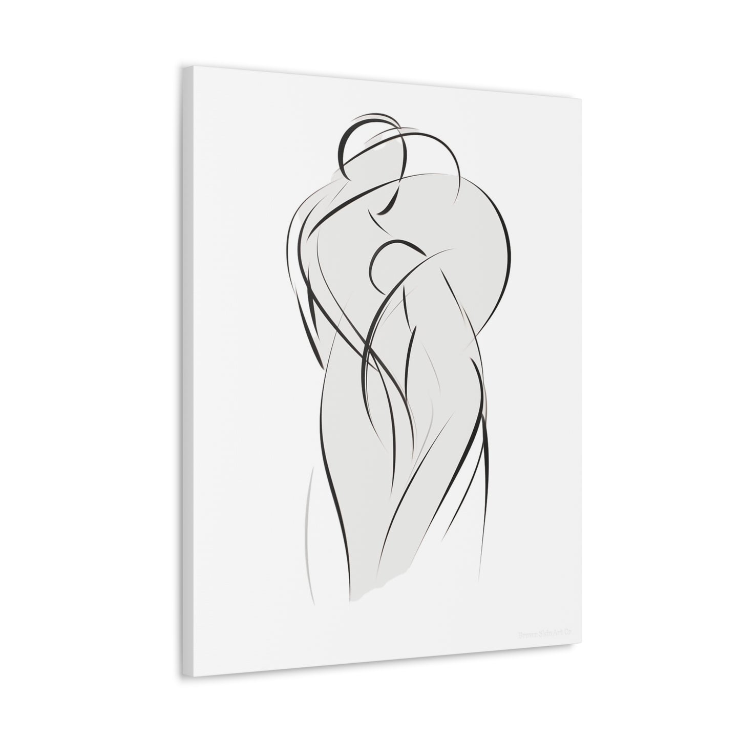 Dance of Lines - Dynamic Line Art for Romantic Home Decor