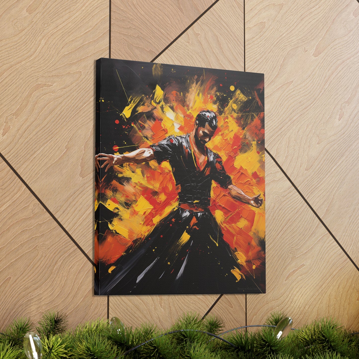 Javier - Fiery Flamenco Elegance Canvas Wall Art