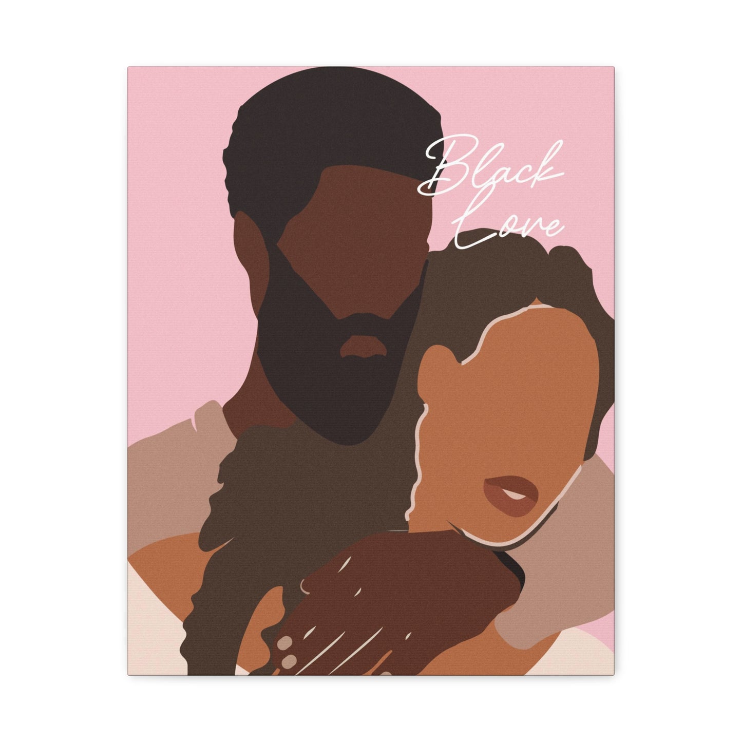 Passionate Love - Vibrant Black Love Canvas Wall Art