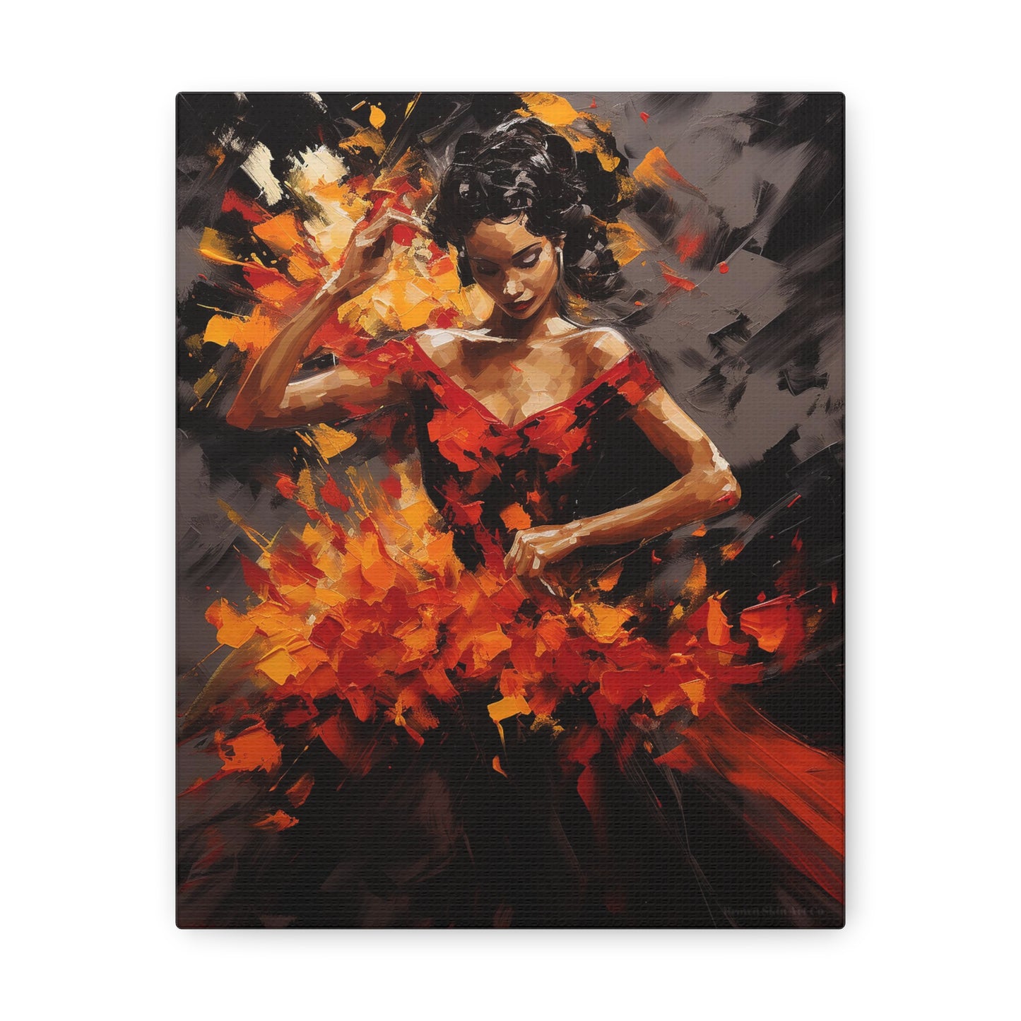 Gabriela - Dynamic Flamenco Dancer Art Print