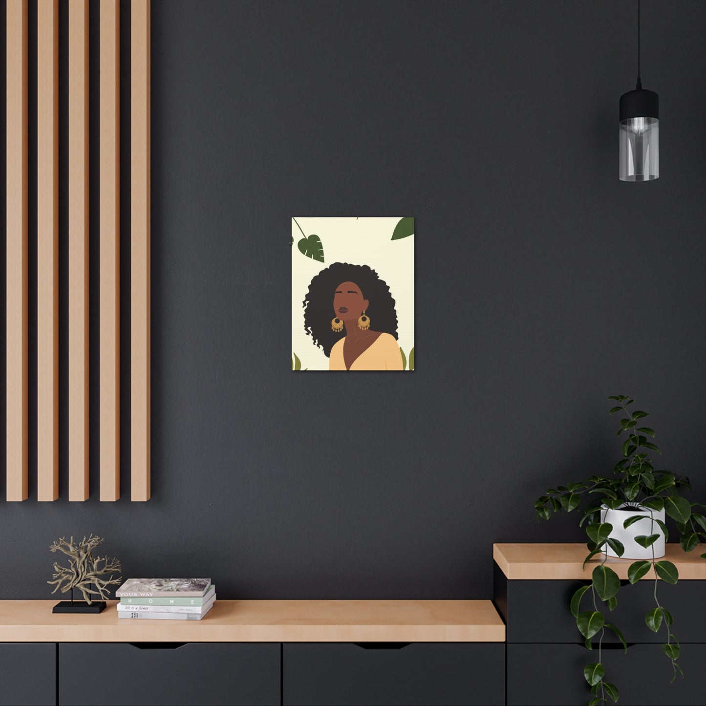 Afrocentric Beauty - Regal Melanated Imagery Canvas Art