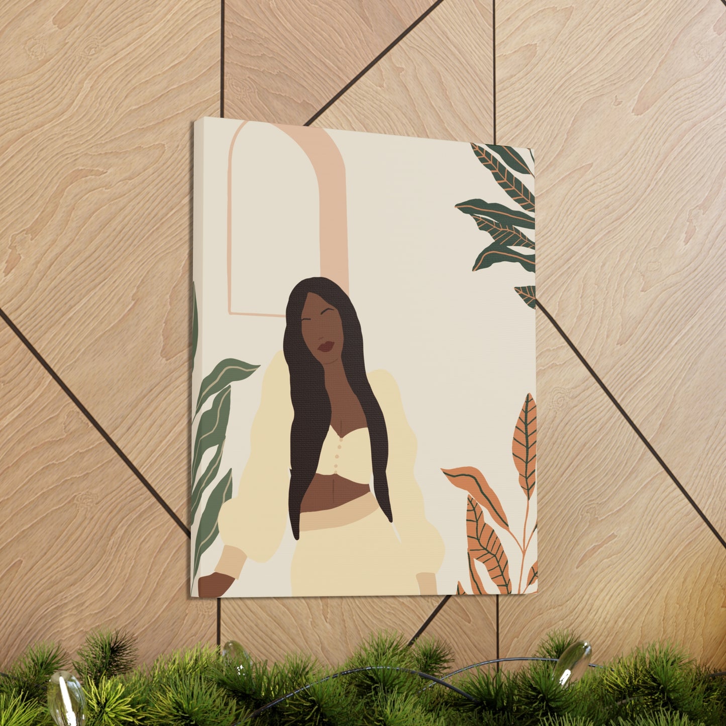 Beauty in Blackness - Afro-Centric Minimalism Canvas Wall Art