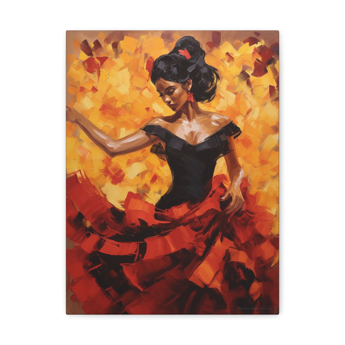 Elena - Mesmerizing Flamenco Dancer Art Print