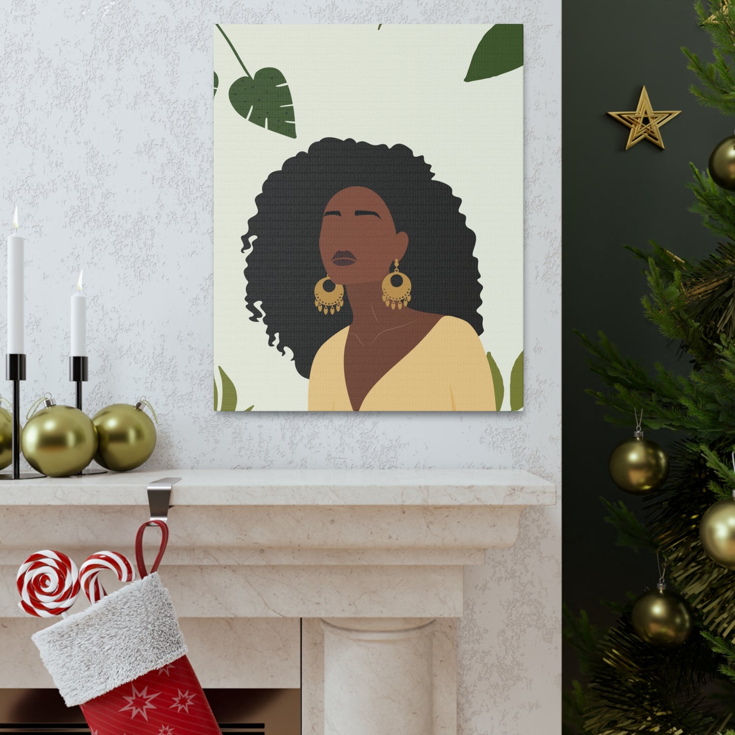 Afrocentric Beauty - Regal Melanated Imagery Canvas Art