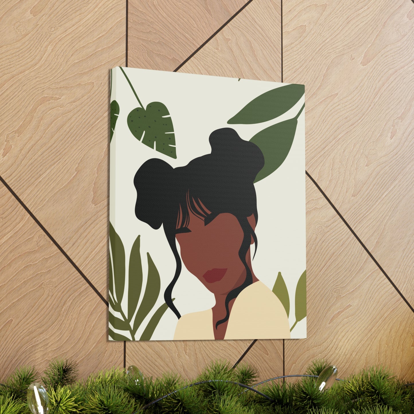 Unapologetically Black and Beautiful - Afrocentric Minimalist Elegance Canvas Art