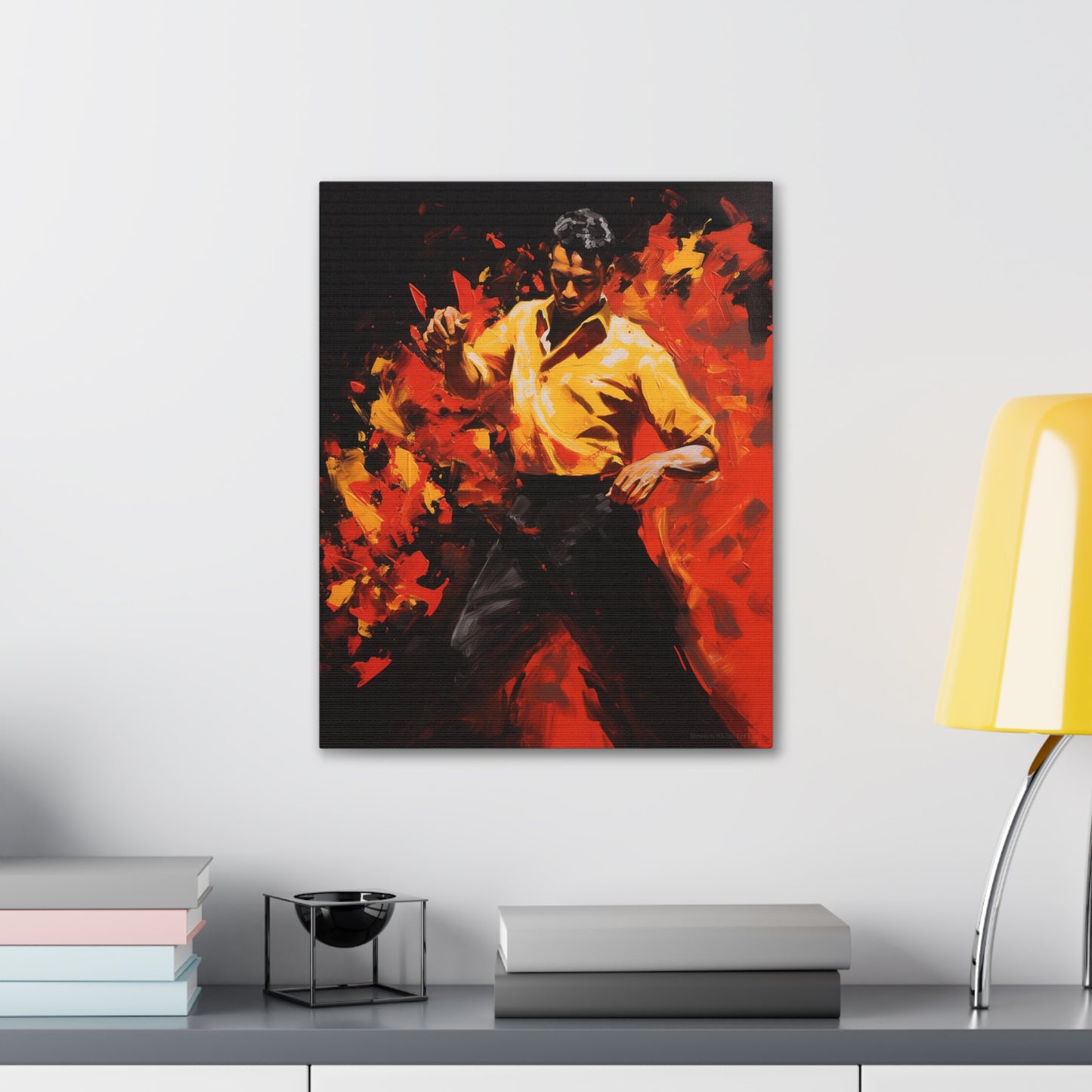 Carlos - Fiery Choreography Flamenco Canvas Wall Art