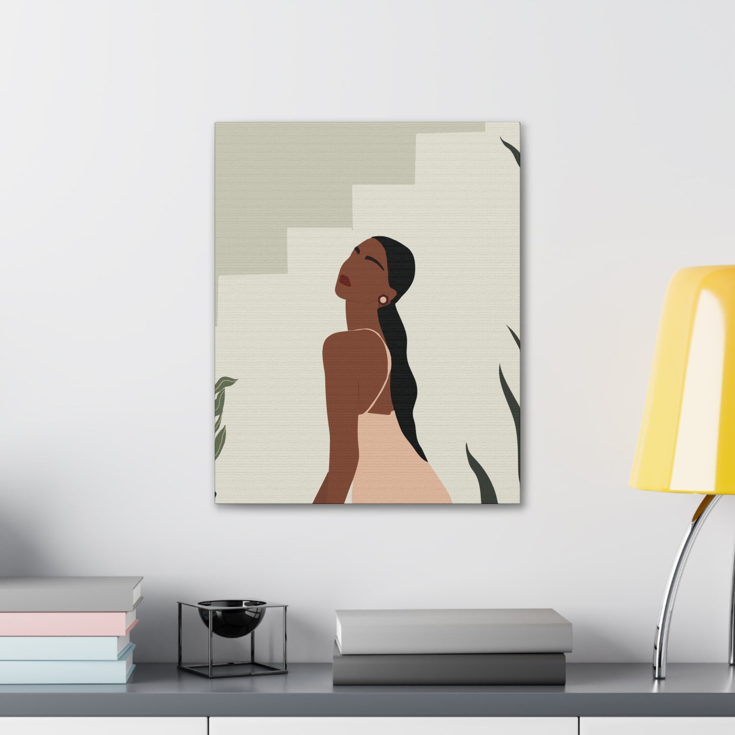 Melanin Poppin' Magic - Regal Afrocentric Elegance Canvas Art