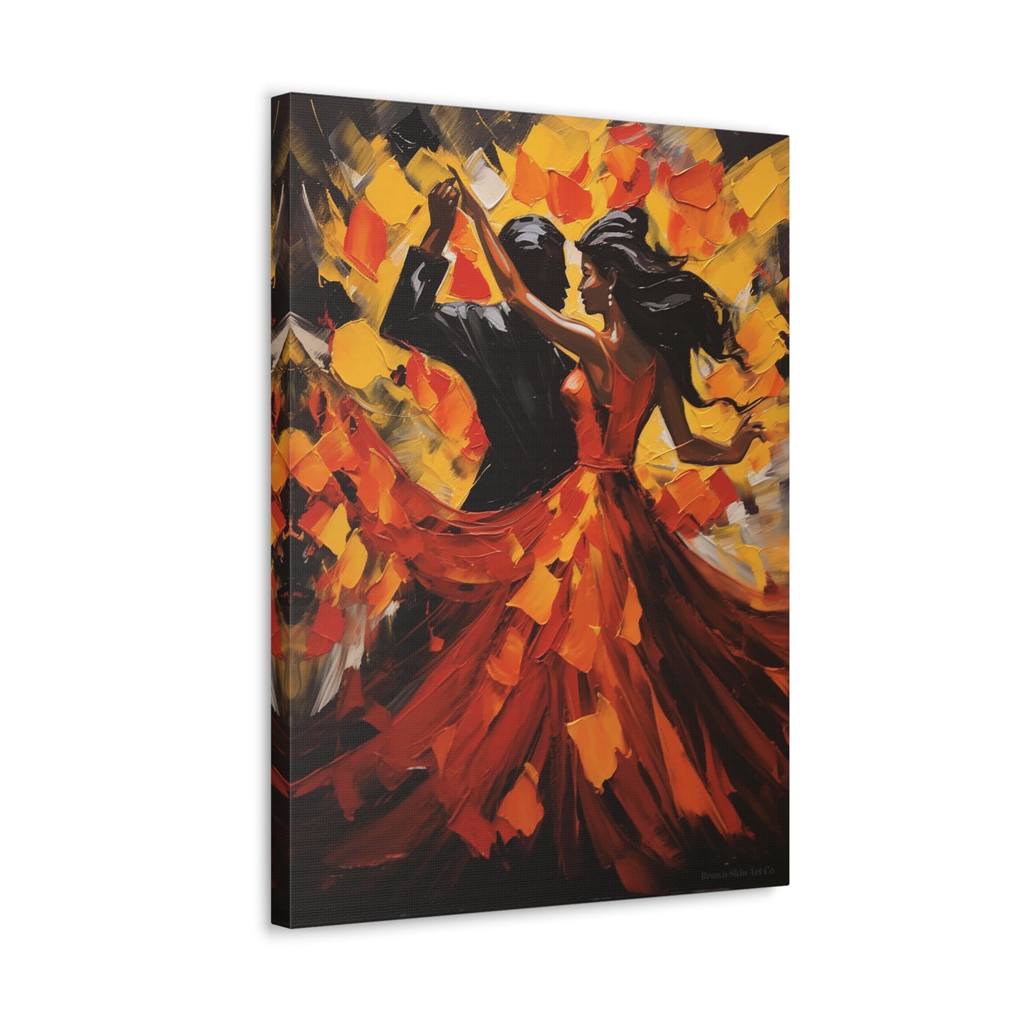 Fernando & Teresa - Elegant Flamenco Dance Couple Art Print