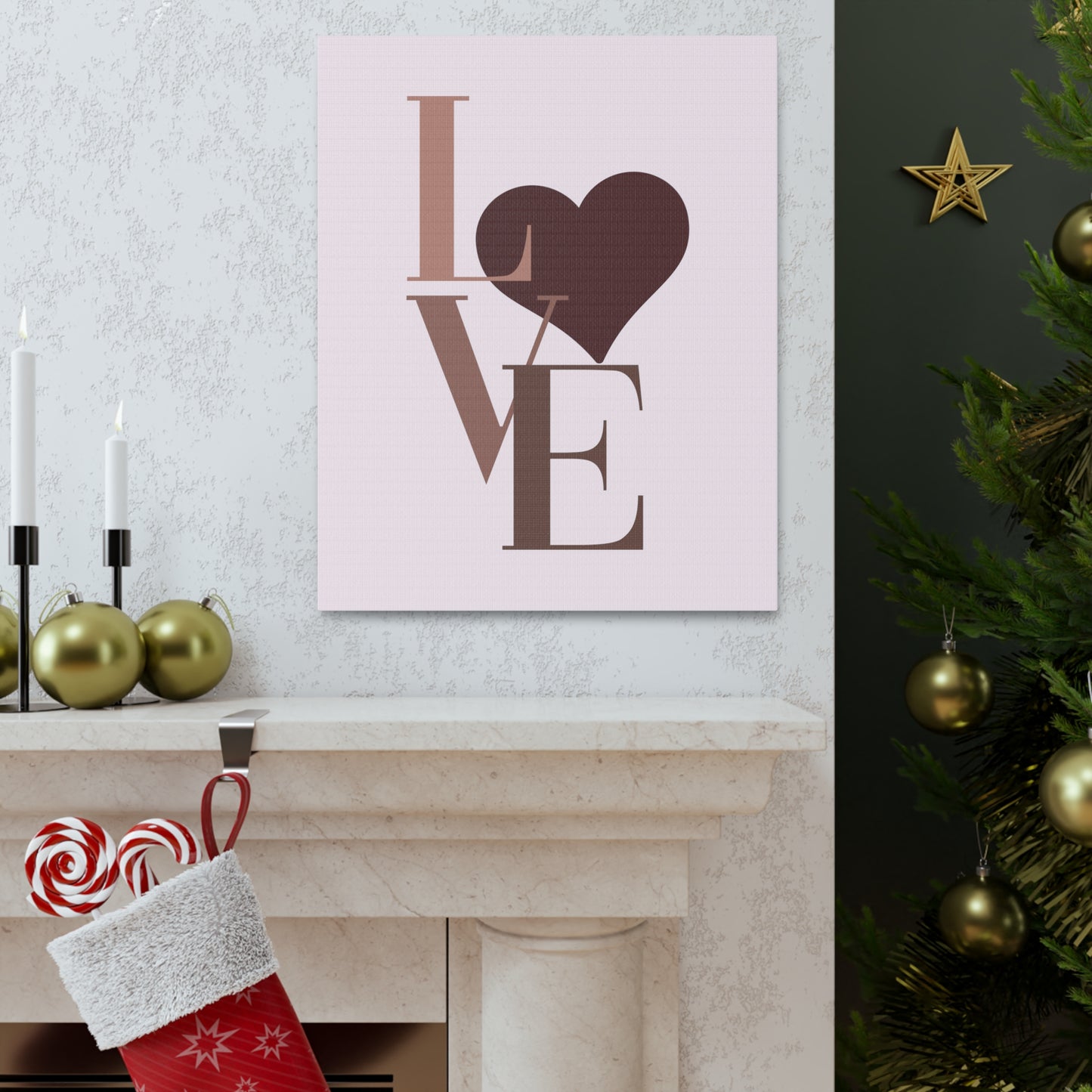 Black L.O.V.E. - Bold Black Love Wall Art for Vibrant Spaces