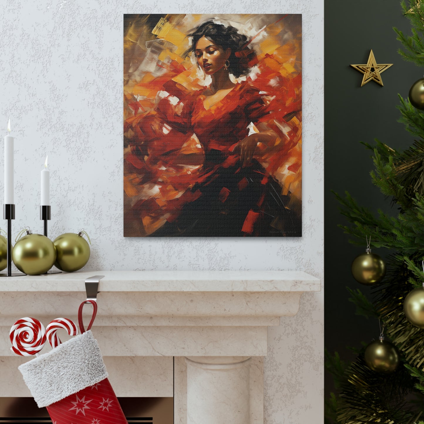 Maria - Andalusian Beauty Flamenco Canvas Artwork