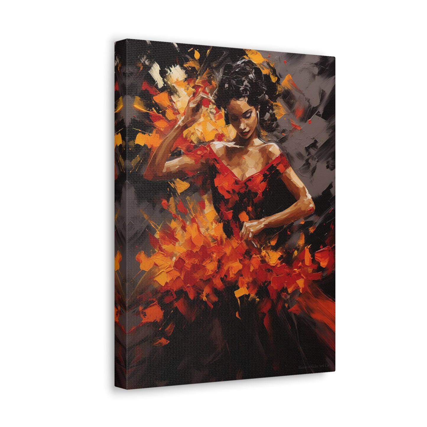 Gabriela - Dynamic Flamenco Dancer Art Print