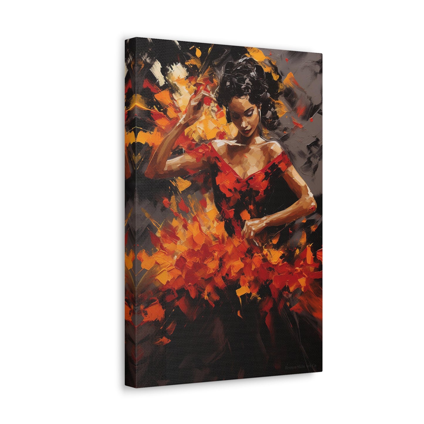 Gabriela - Dynamic Flamenco Dancer Art Print