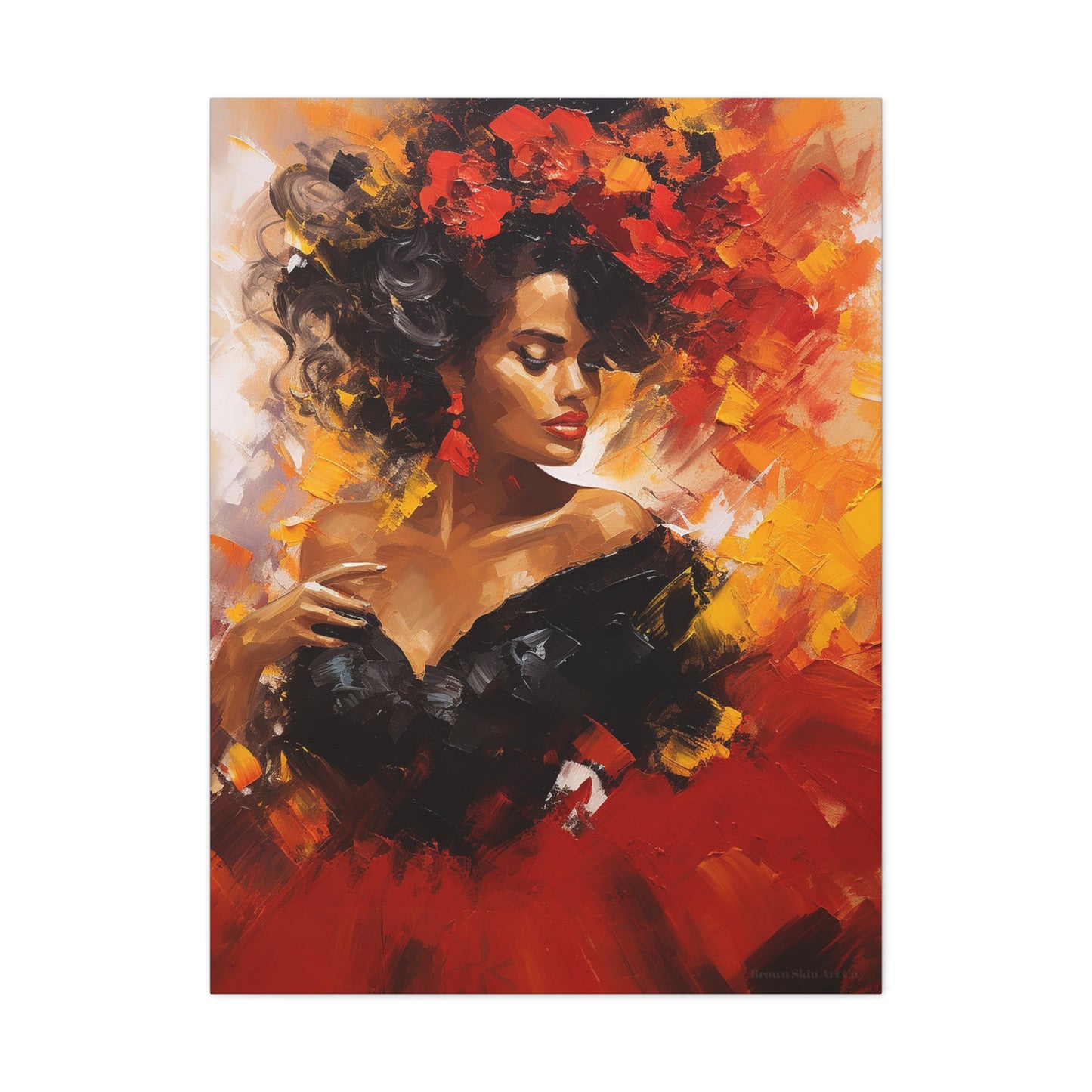 Lucia - Elegant Flamenco Dancer Art Print