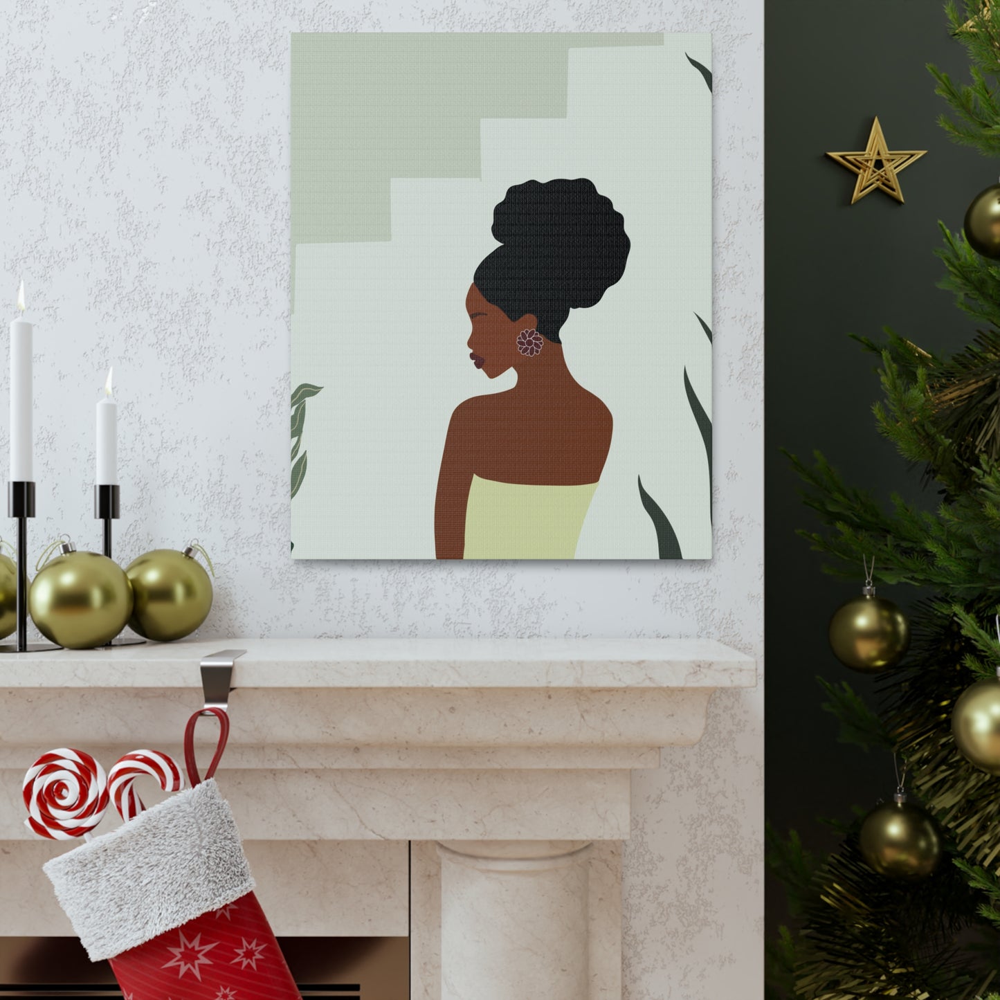 Black Girl Joy - Soulful Sisterhood Minimalist Canvas Art