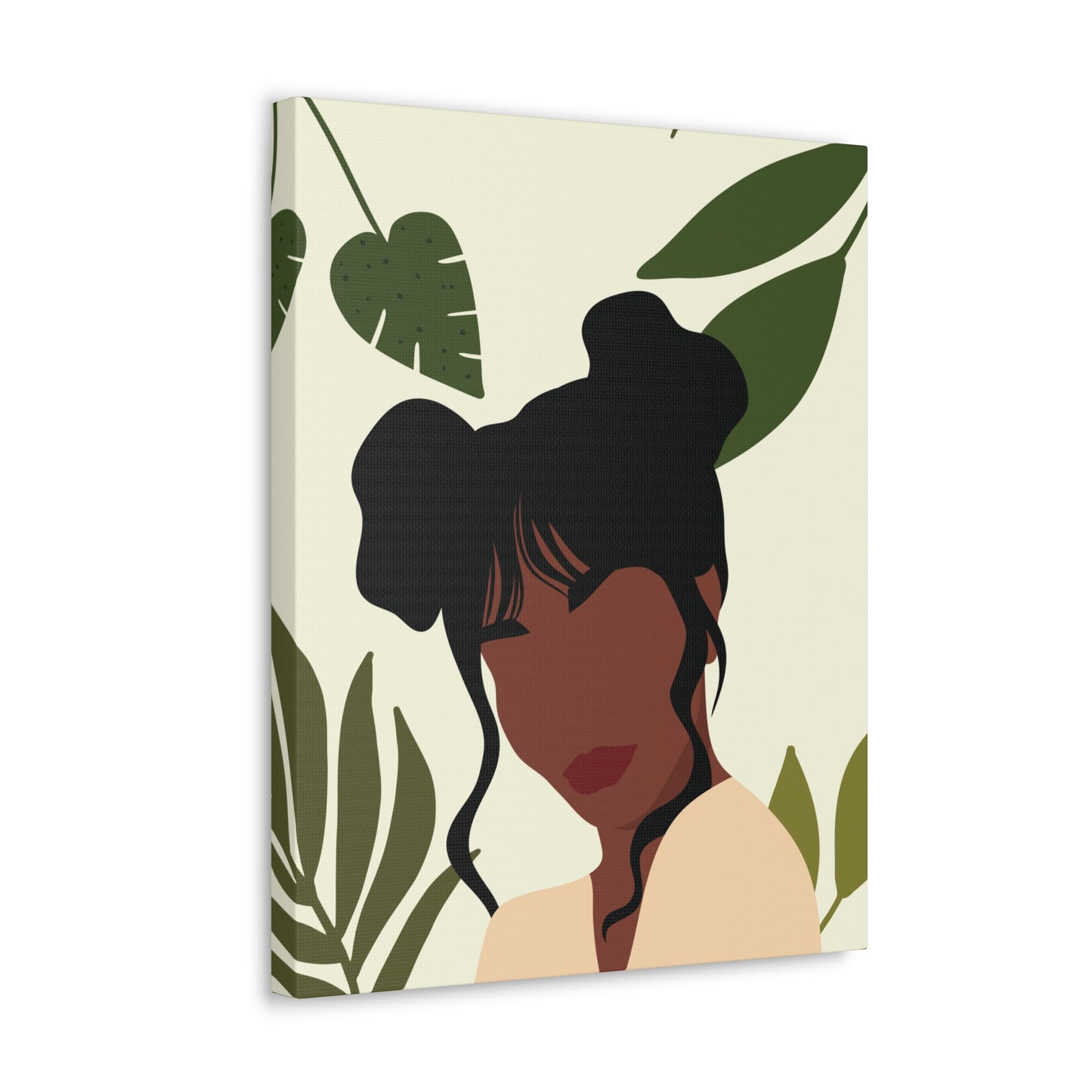 Unapologetically Black and Beautiful - Afrocentric Minimalist Elegance Canvas Art