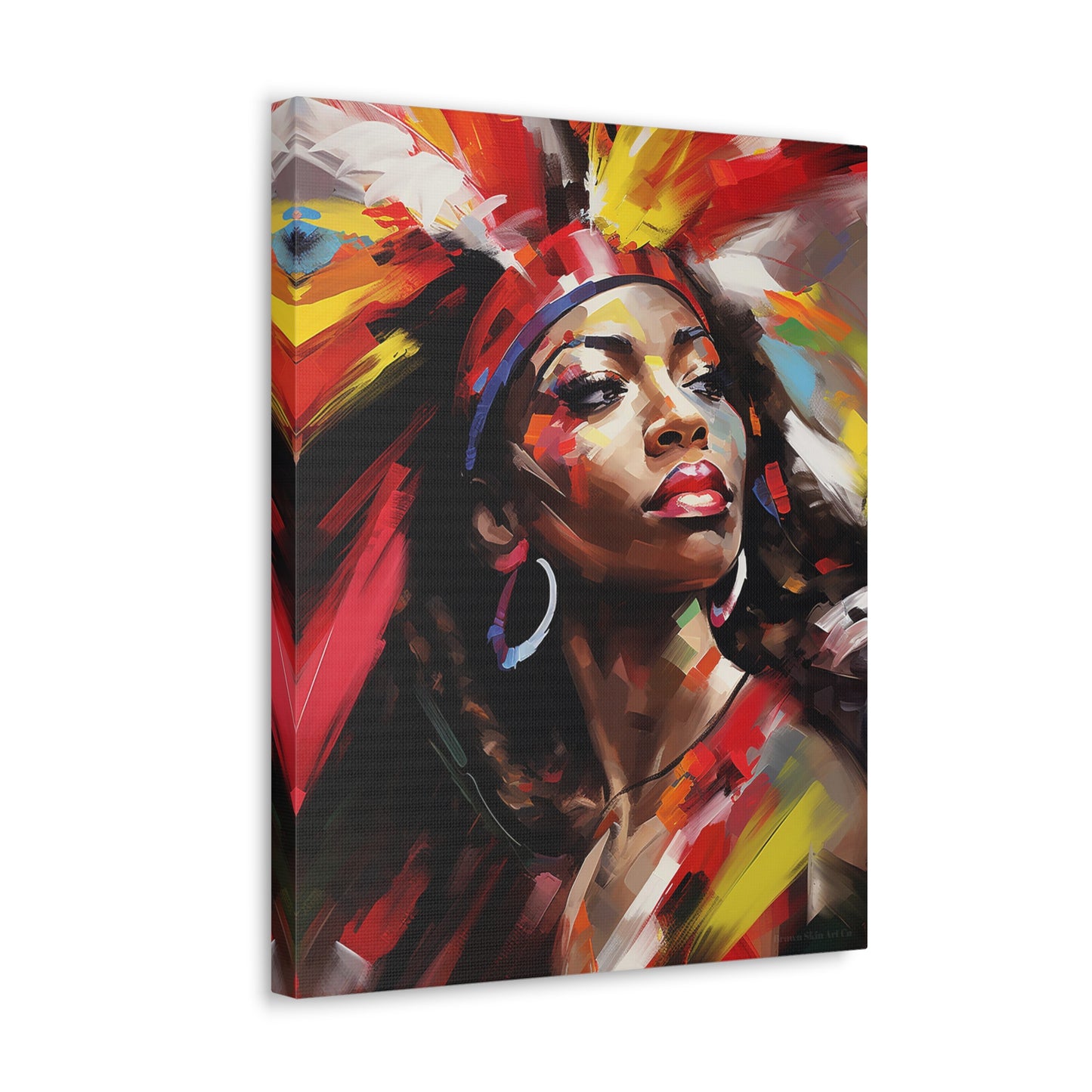 Carnival's Grace - Carnival Costume Couture Canvas Art