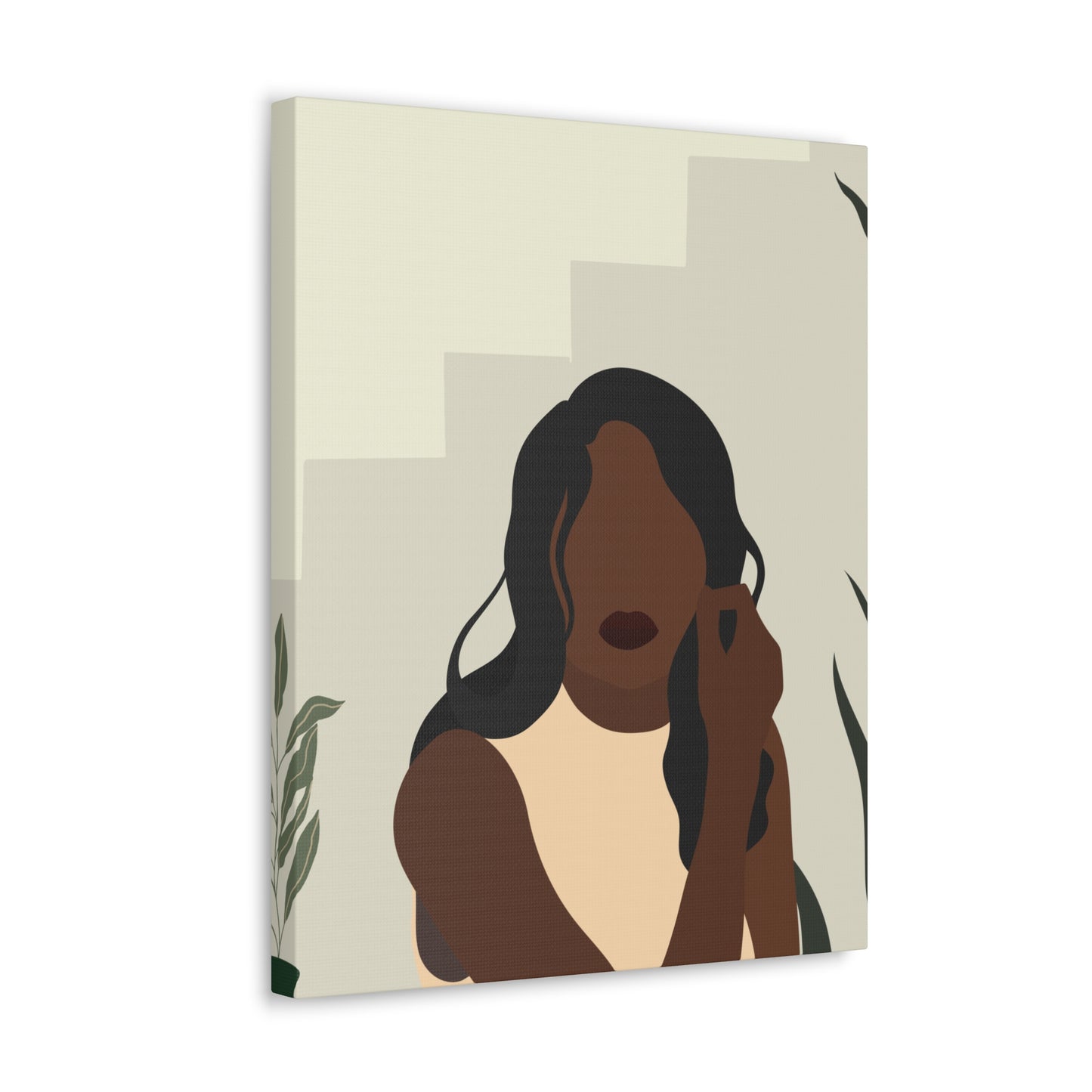 African American Royalty Wall Art | 16"x20" Canvas Celebrating Black Women's Majesty