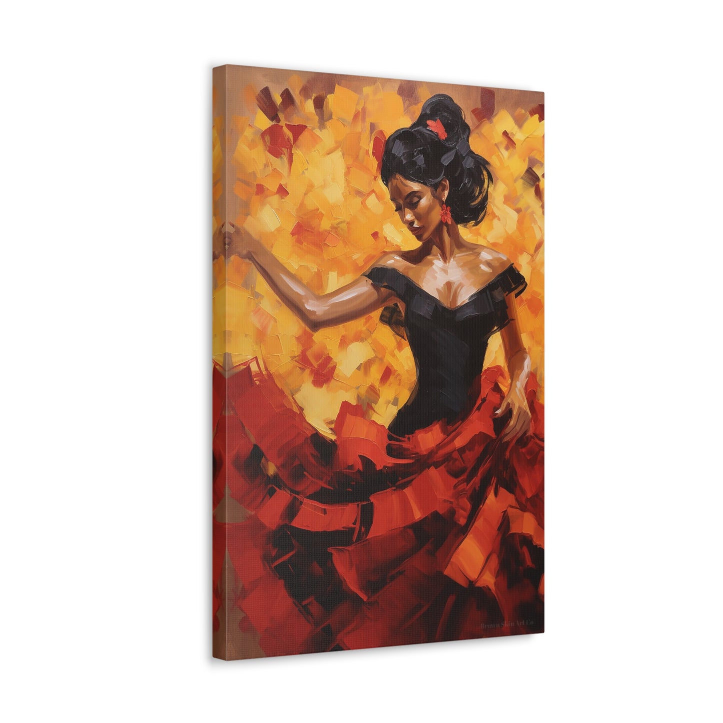 Elena - Mesmerizing Flamenco Dancer Art Print