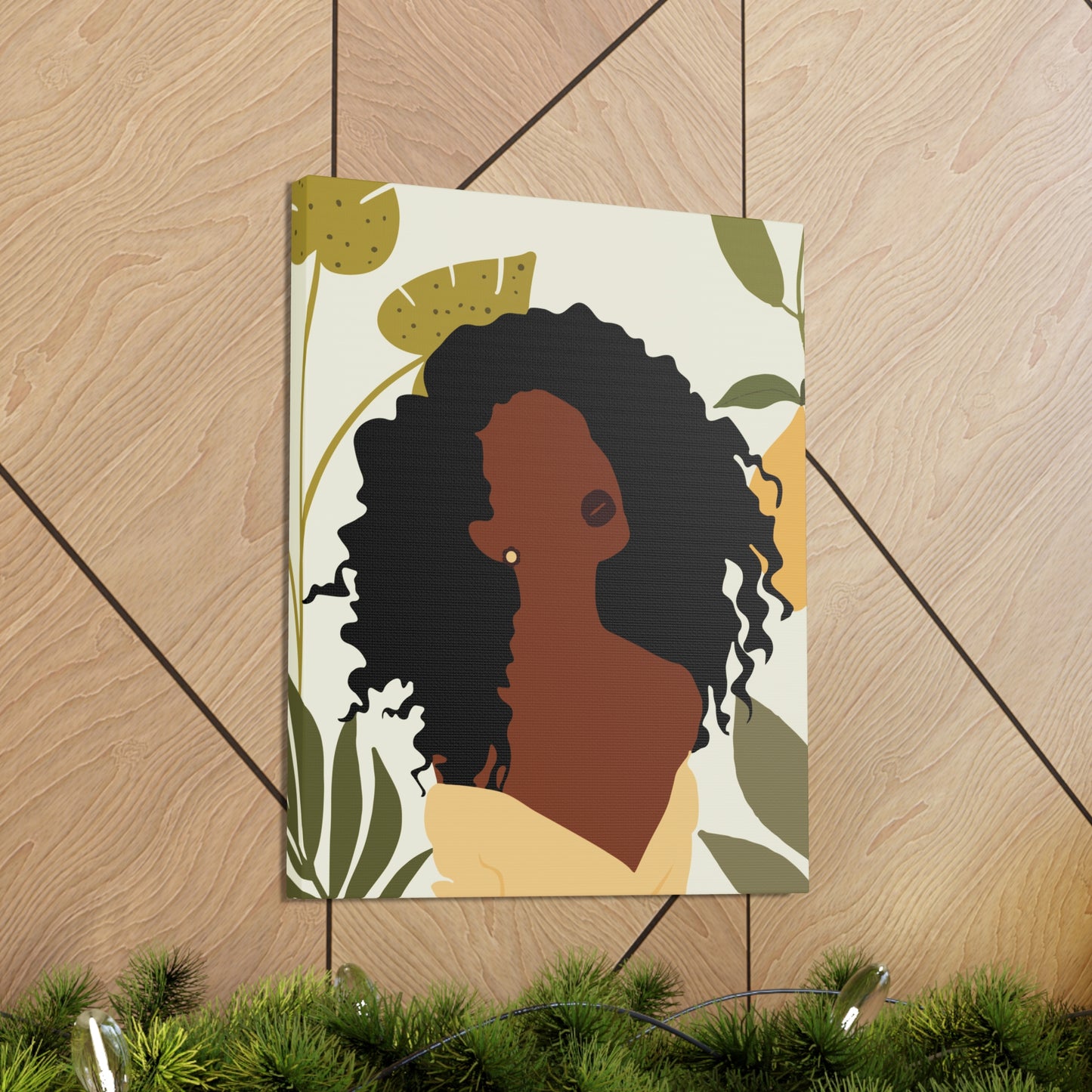 Celebrate Black Girl Magic - Bold Afrocentric Beauty Canvas Art