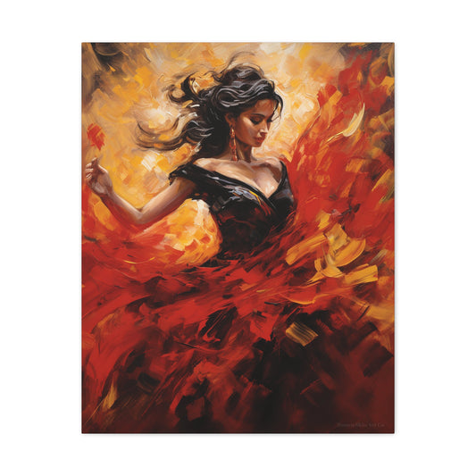 Isabella - Elegant Flamenco Dancer Art Print