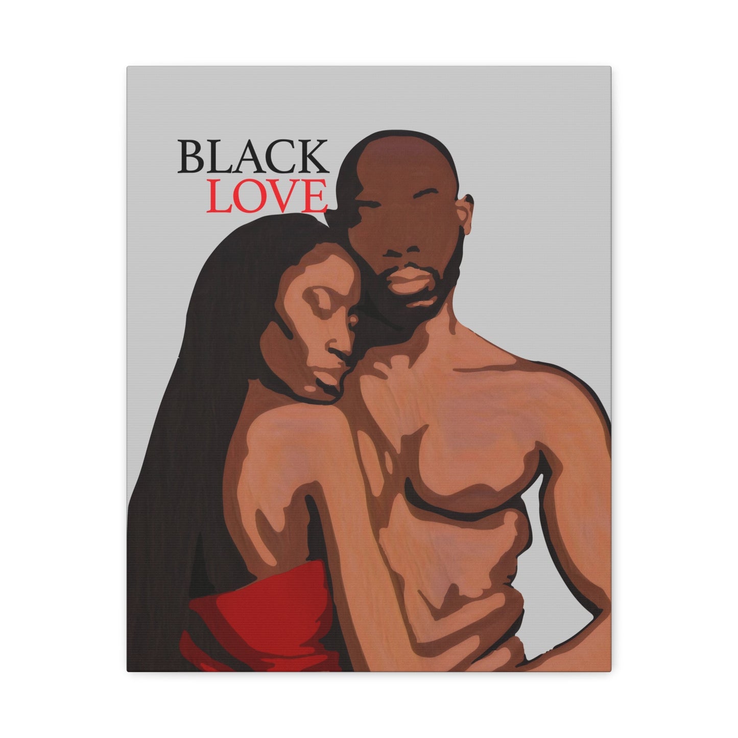 Journey of Love - Inspiring Black Couple Canvas Art for Your Space