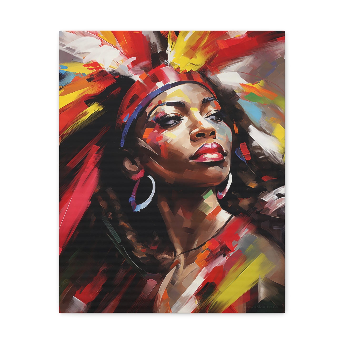 Carnival's Grace - Carnival Costume Couture Canvas Art