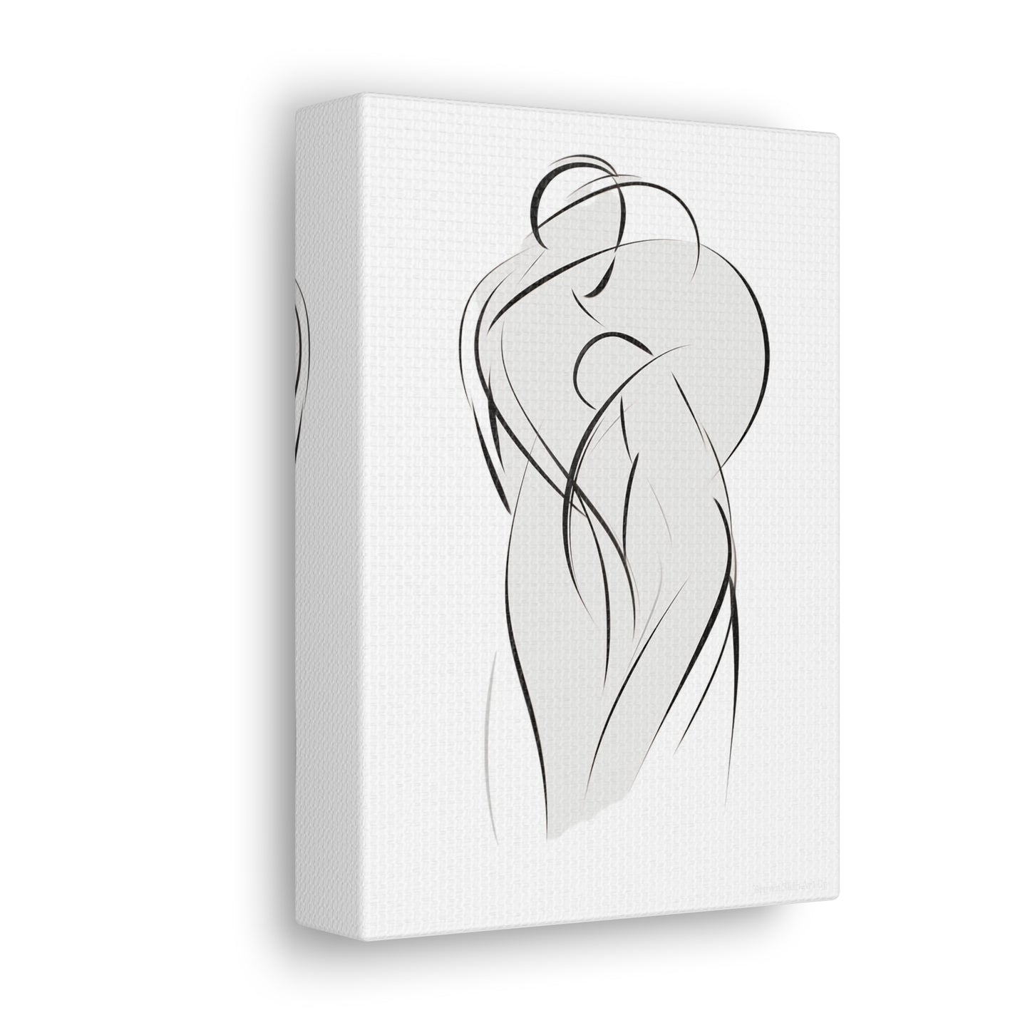 Dance of Lines - Dynamic Line Art for Romantic Home Decor