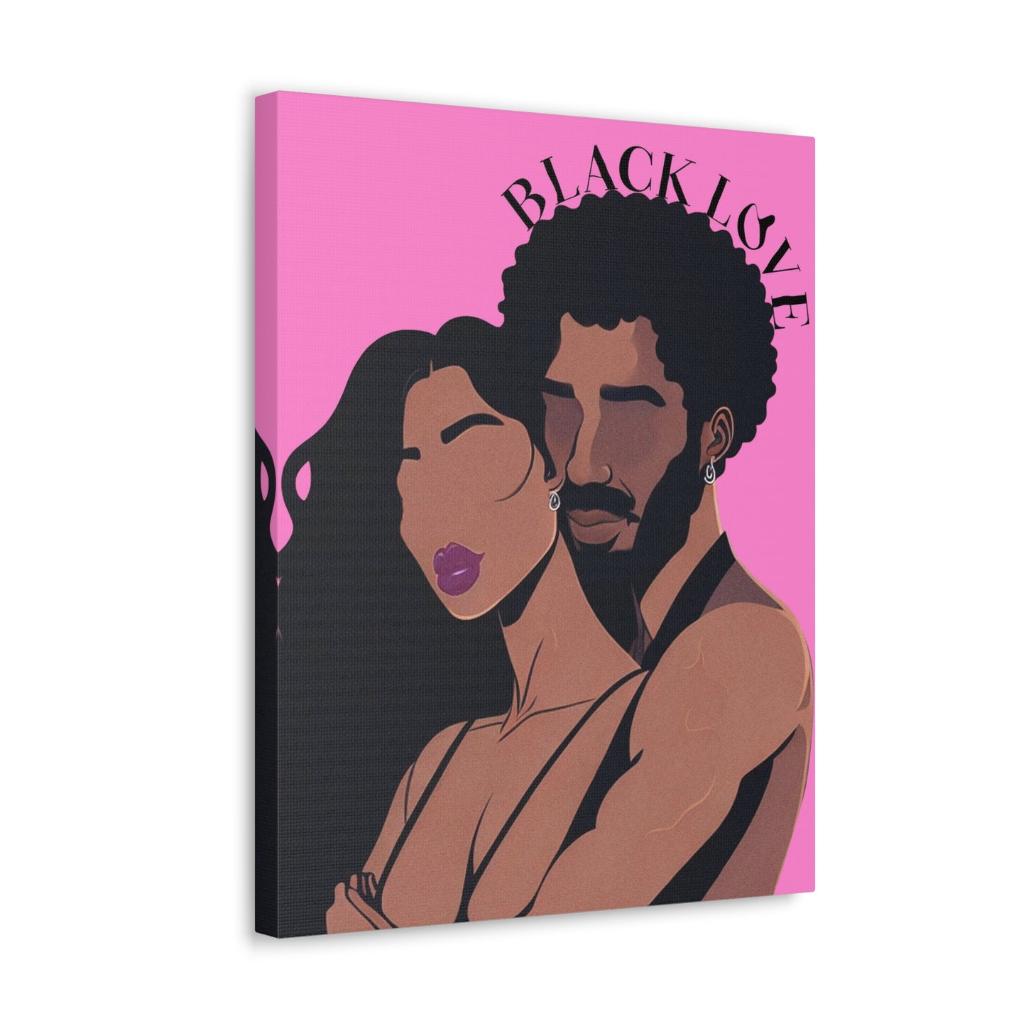 Heartbeats Synced - Stunning Black Love Wall Art for Living Spaces