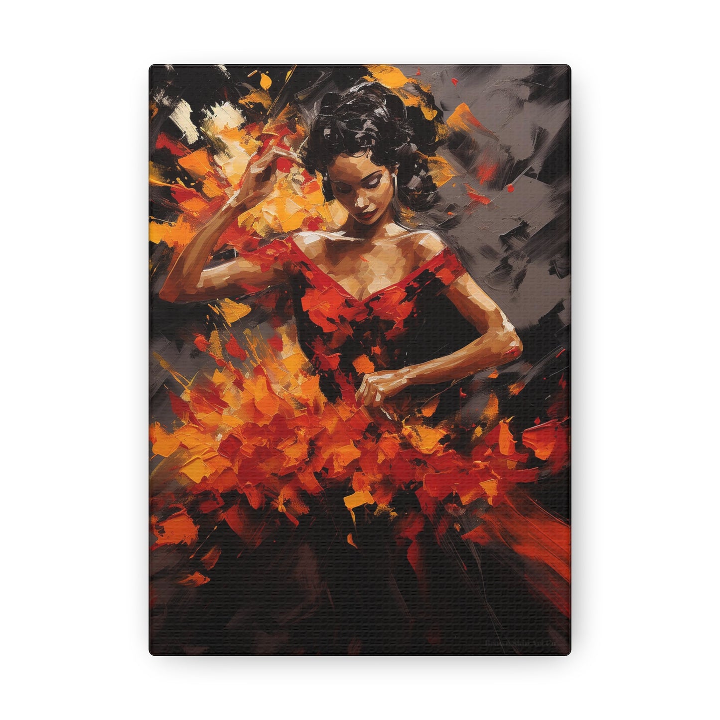 Gabriela - Dynamic Flamenco Dancer Art Print