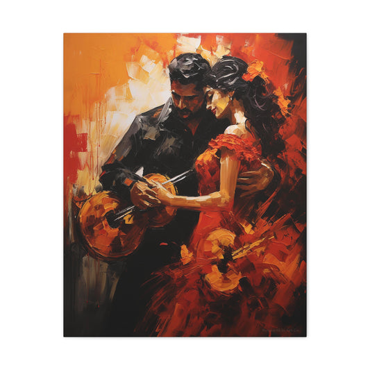 Luis-Alberto & Natalia - Dynamic Flamenco Dance Duo Art Print
