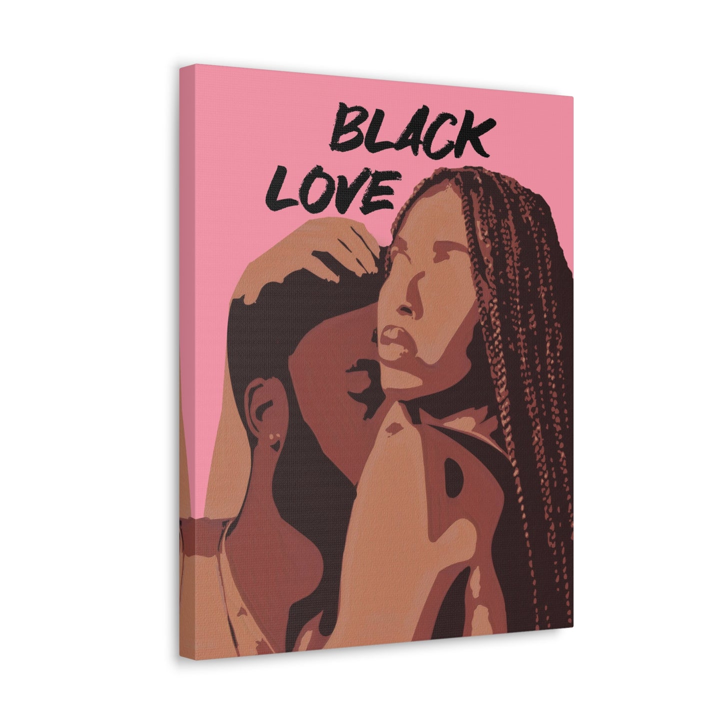 Unbroken Bonds - Stunning Black Love Canvas Wall Art