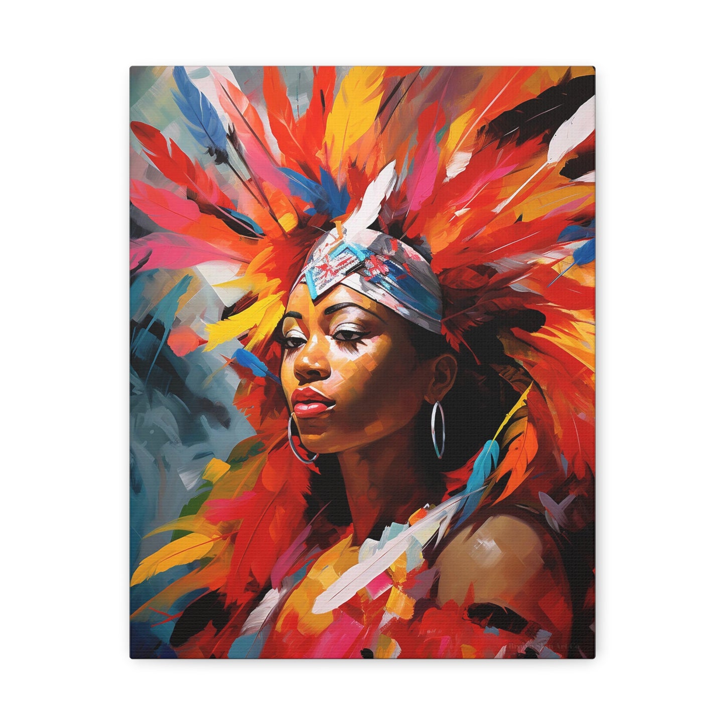 Feathers and Festivity - Trinidad Carnival Dance Art Print