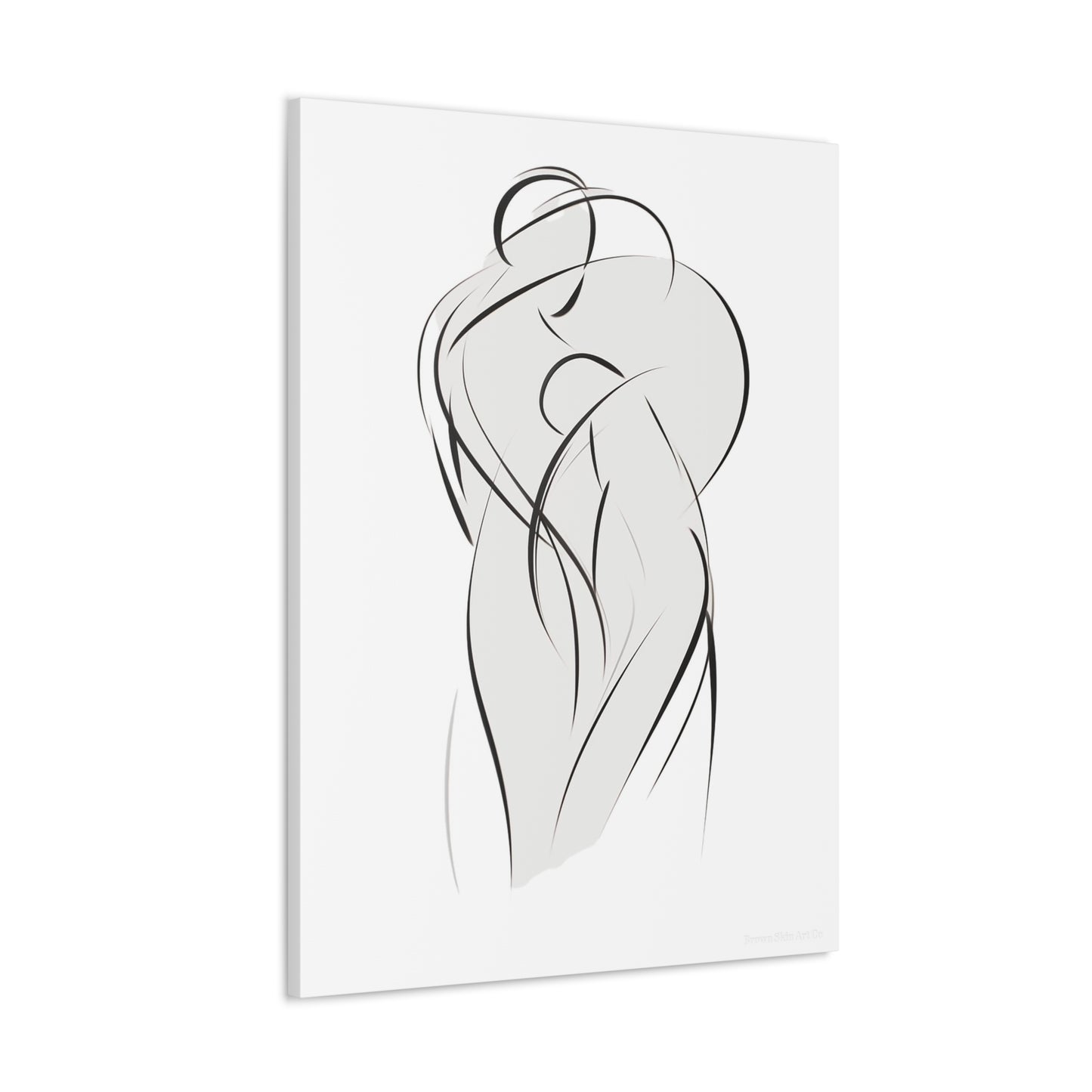 Dance of Lines - Dynamic Line Art for Romantic Home Decor