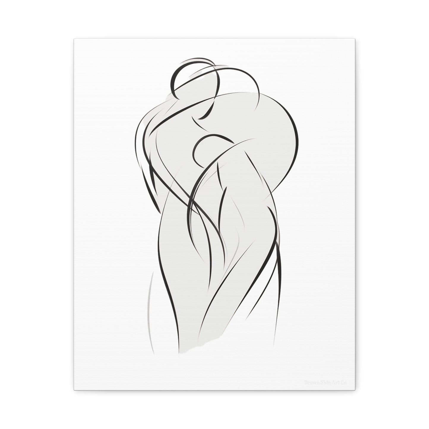 Dance of Lines - Dynamic Line Art for Romantic Home Decor