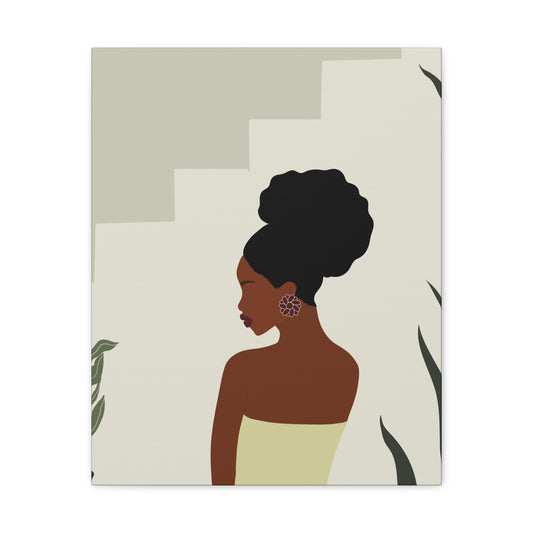 Black Girl Joy - Soulful Sisterhood Minimalist Canvas Art