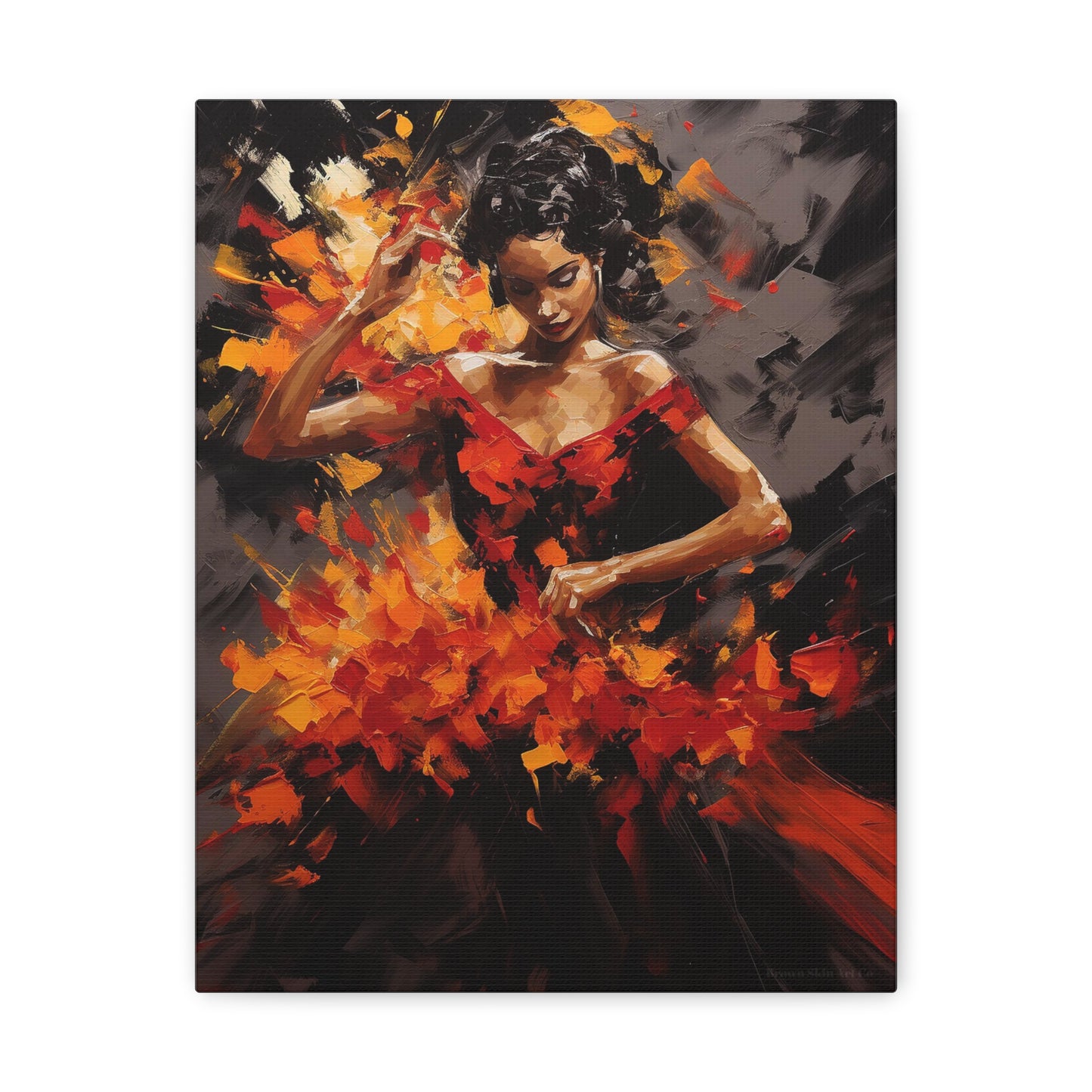 Gabriela - Dynamic Flamenco Dancer Art Print