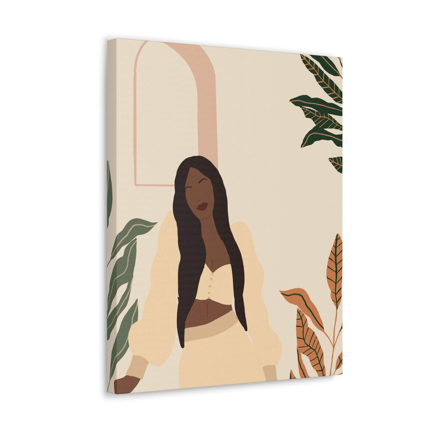 Beauty in Blackness - Afro-Centric Minimalism Canvas Wall Art