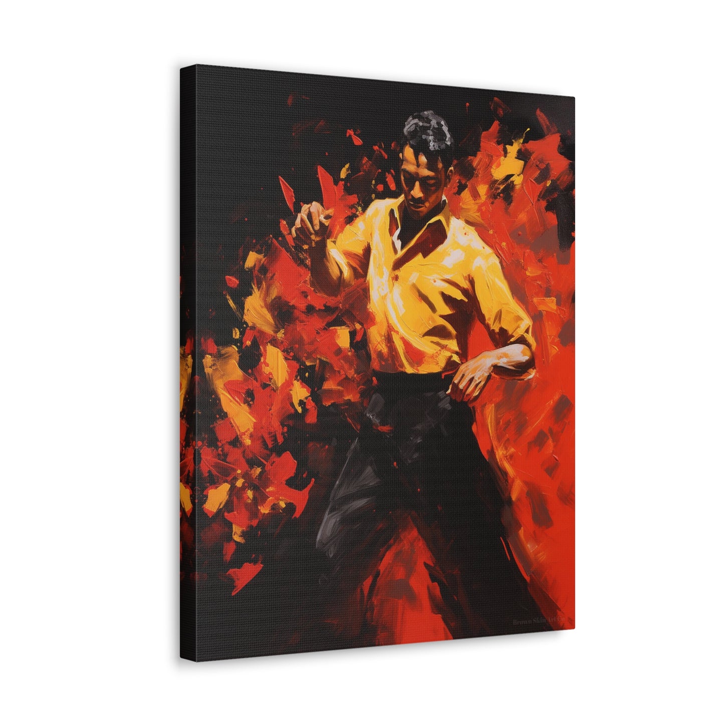 Carlos - Fiery Choreography Flamenco Canvas Wall Art