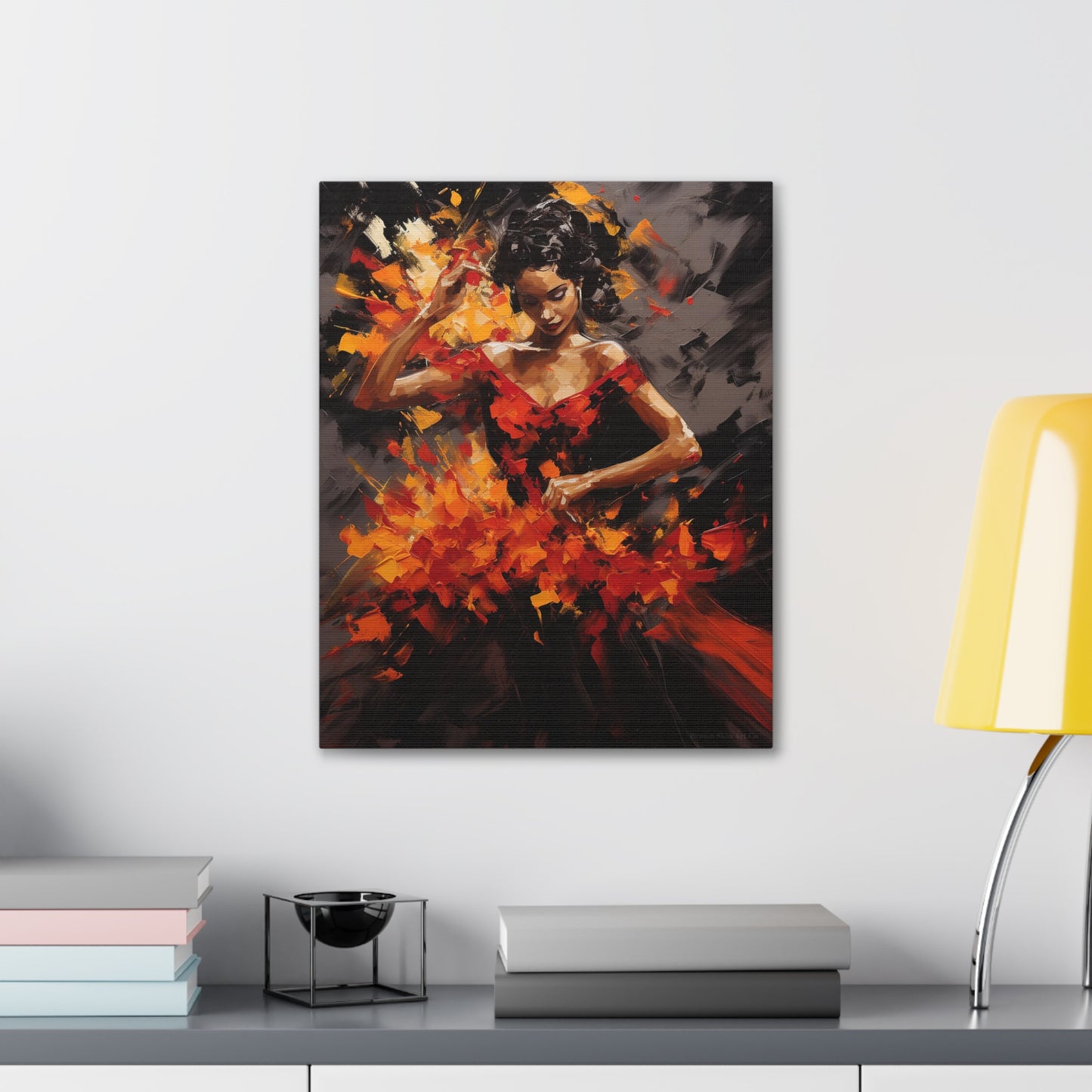 Gabriela - Rhythmic Flamenco Passion Canvas Wall Art