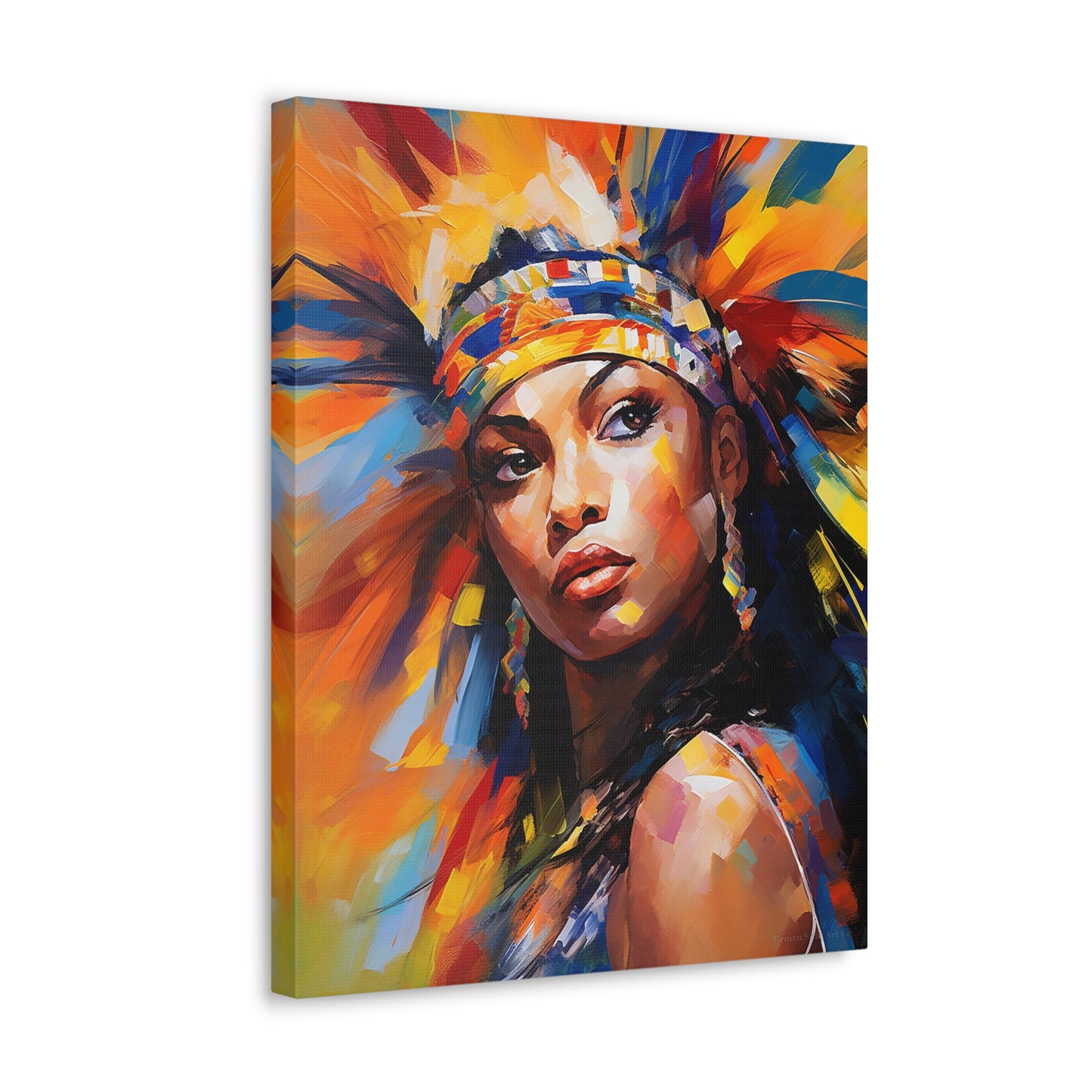 Dance of Colors - Soca Rhythm Illustrations Canvas